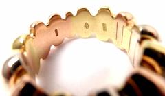 Bulgari Celtaura Tri-Color Gold Band Ring