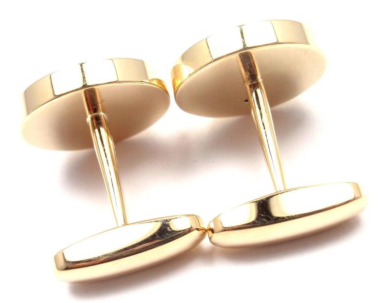 Estate Bvlgari Bulgari 18K Yellow Gold Cufflinks – Oak Gem