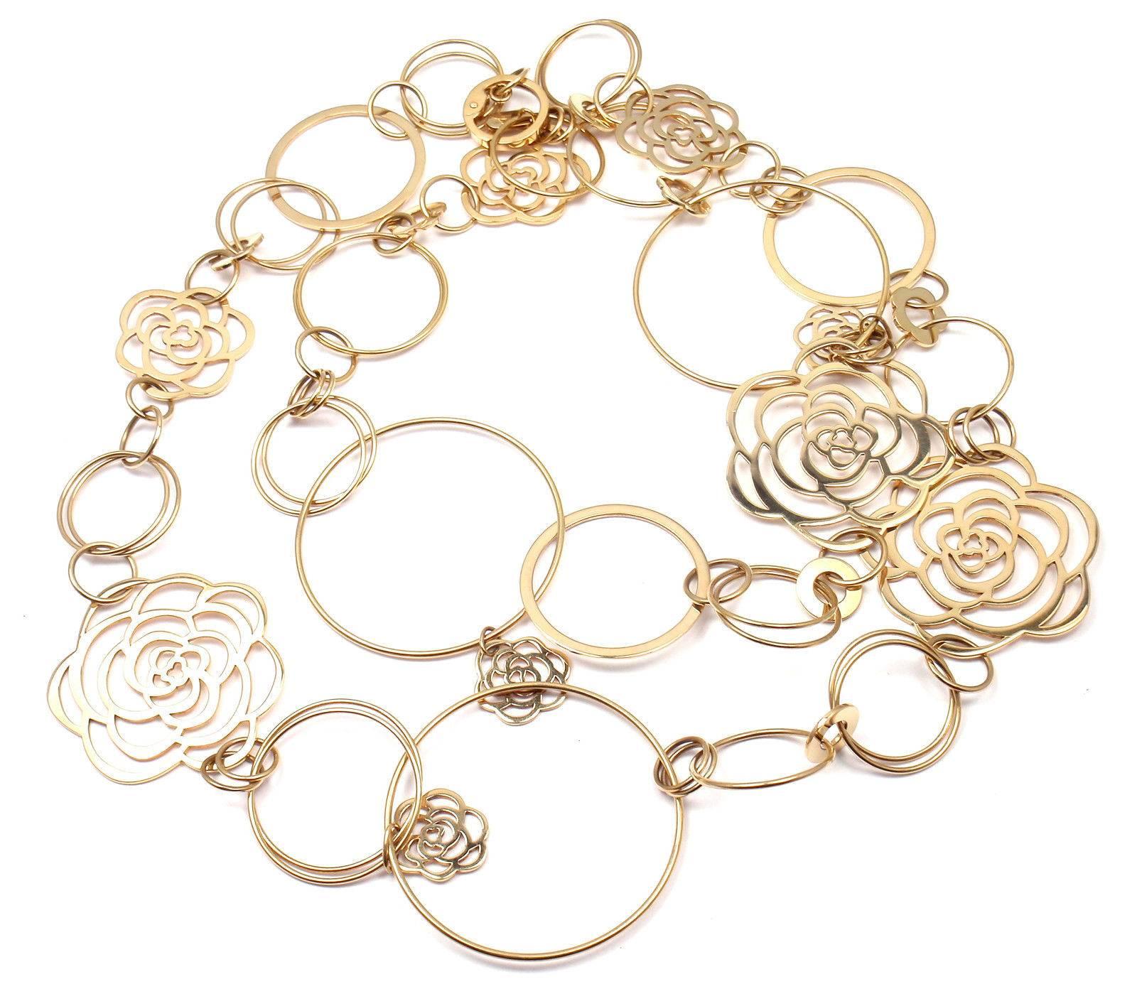 large gold link necklace