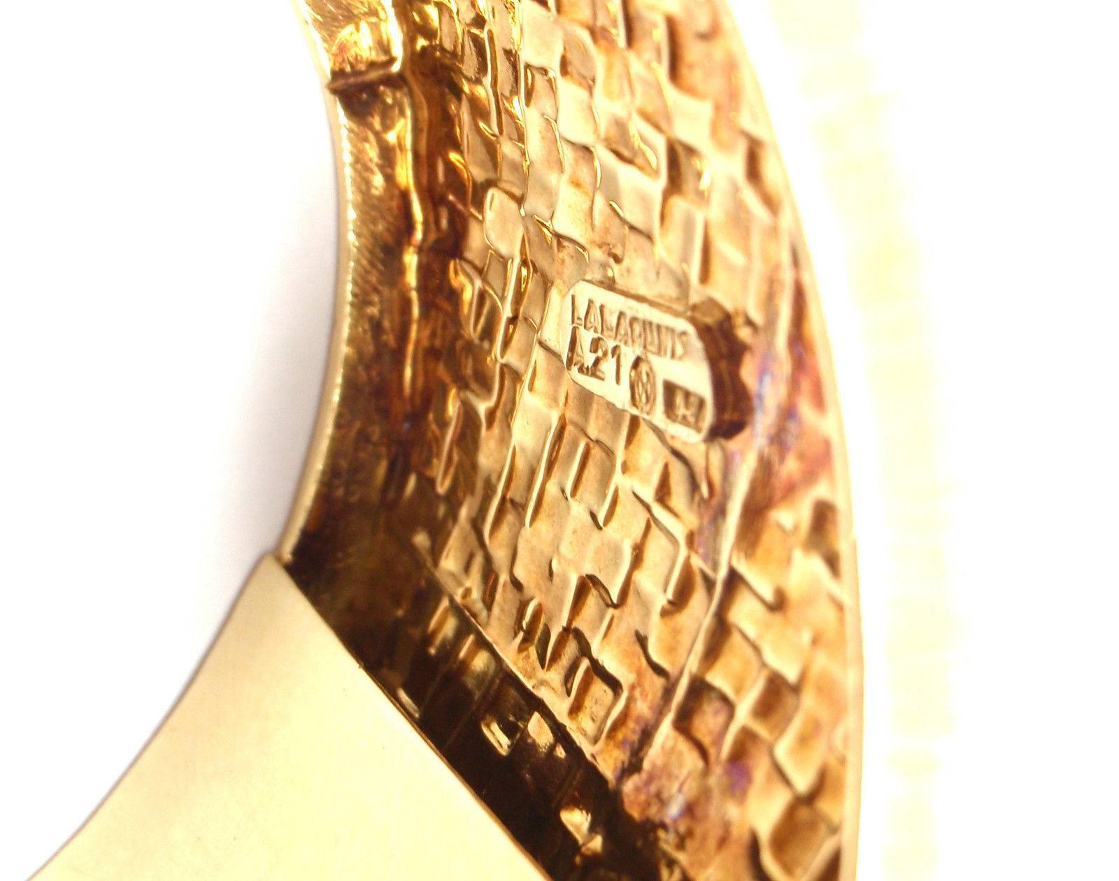 Ilias Lalaounis Greece Diamond Ruby Sapphire Wide Yellow Gold Bangle Bracelet 1