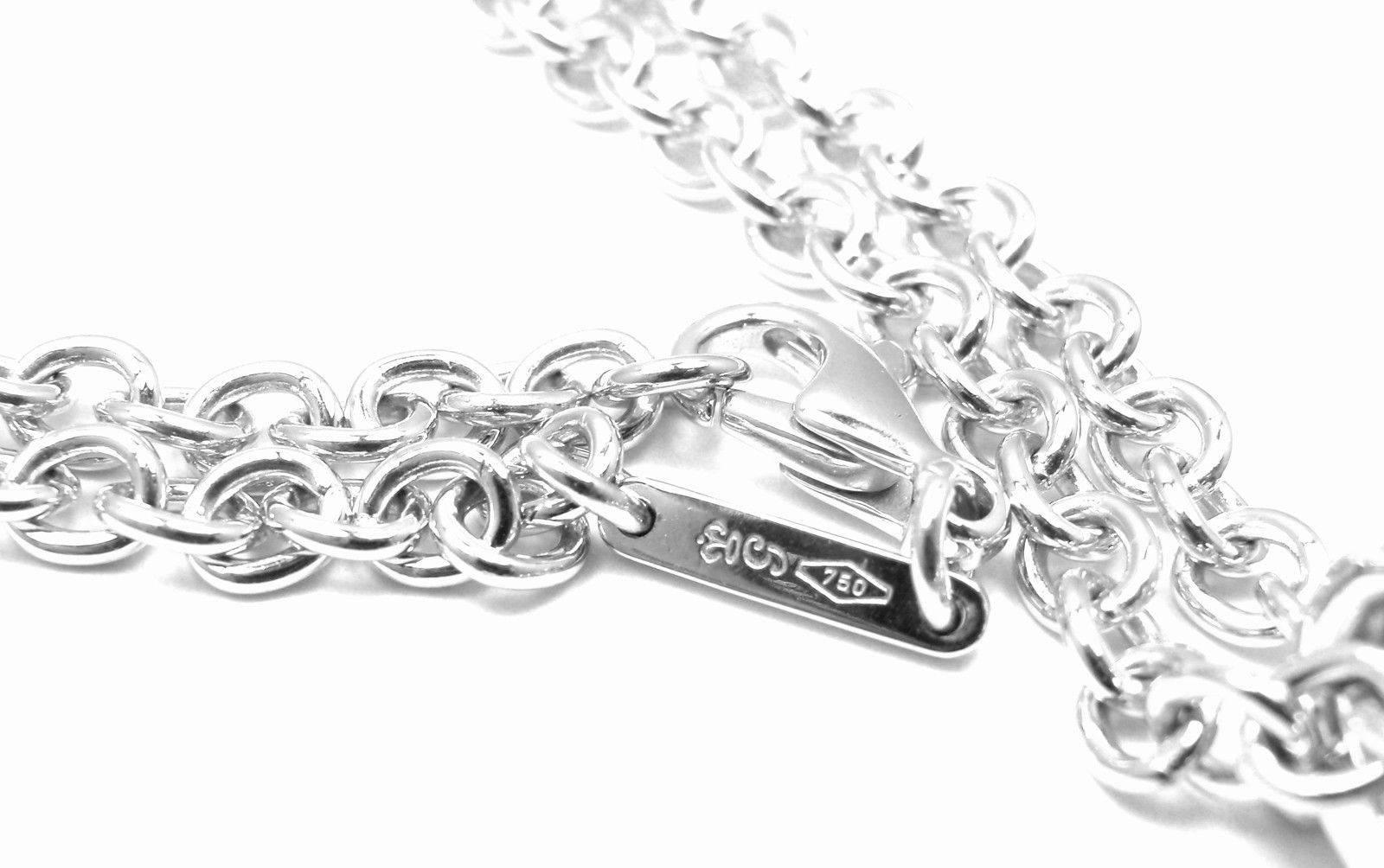 Garrard Knightrider Black White Diamond Sword Dagger White Gold Pendant Necklace In New Condition In Southampton, PA