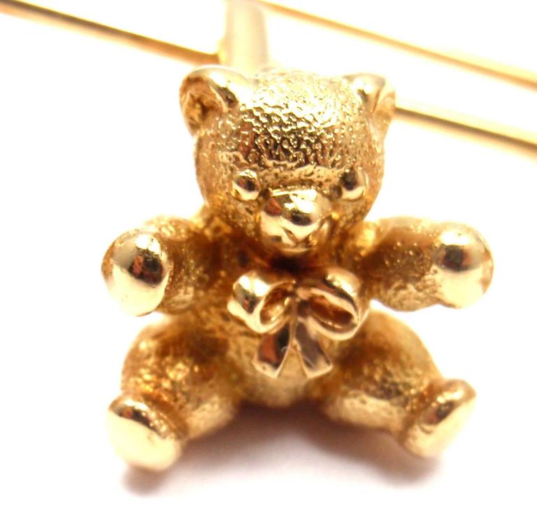 cartier gold teddy bear