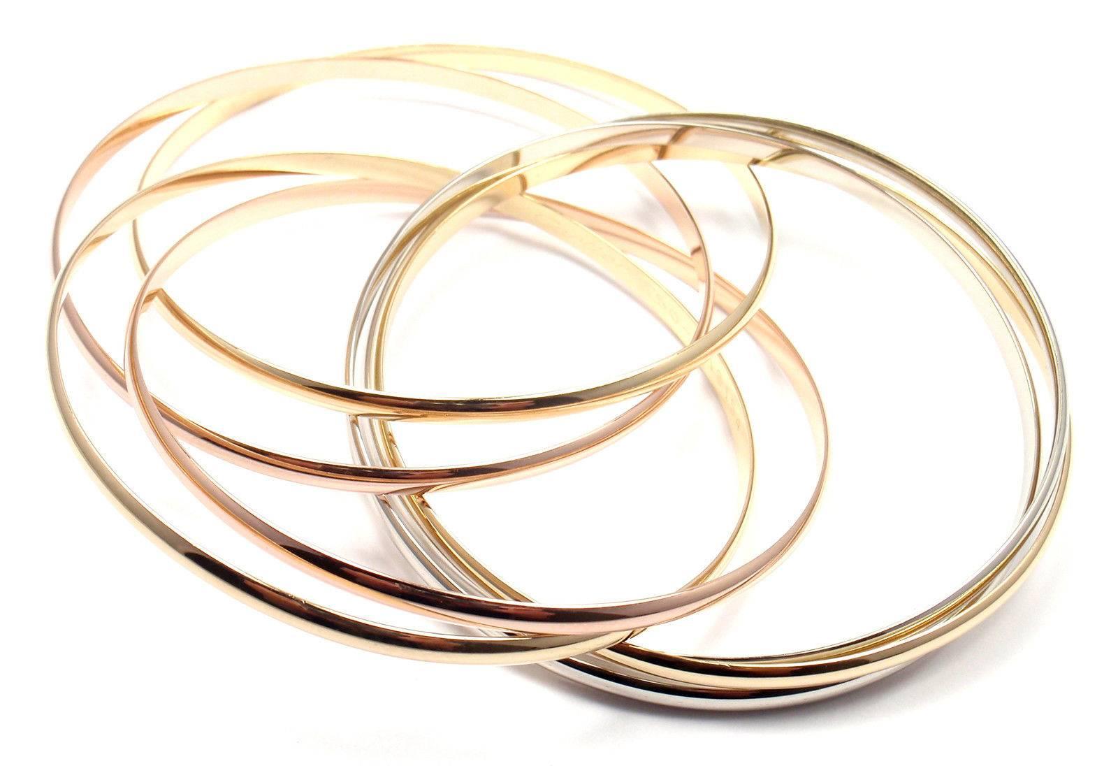 three color gold bracelet