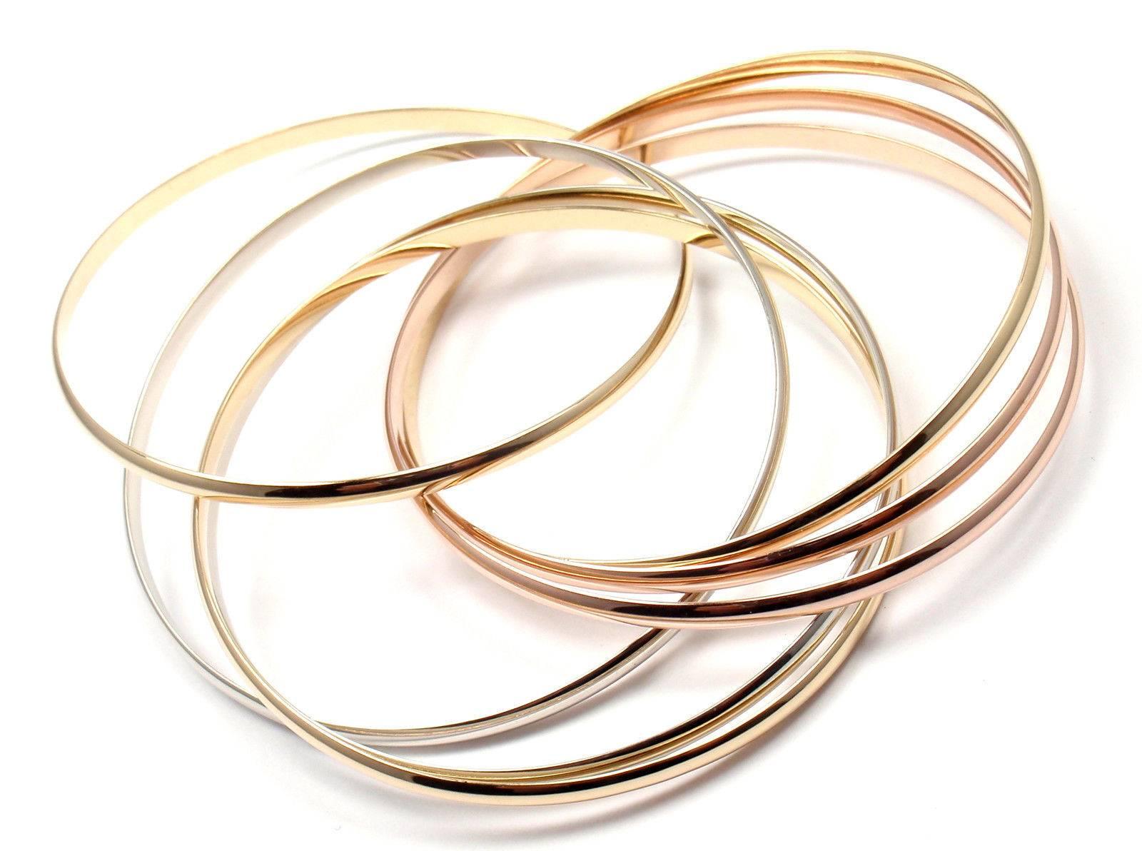 cartier tri color bracelet