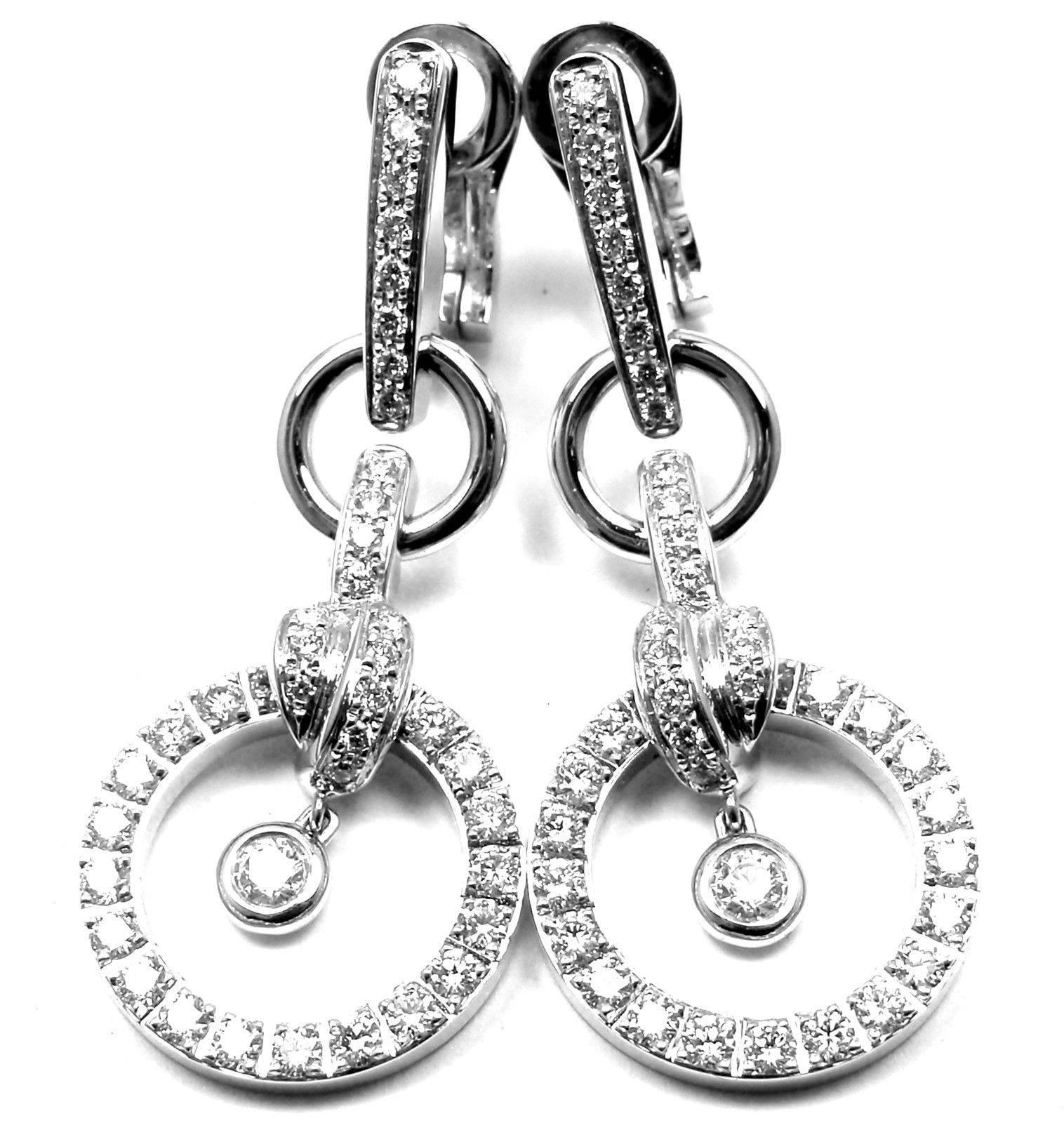 Piaget Diamond Drop White Gold Earrings 4