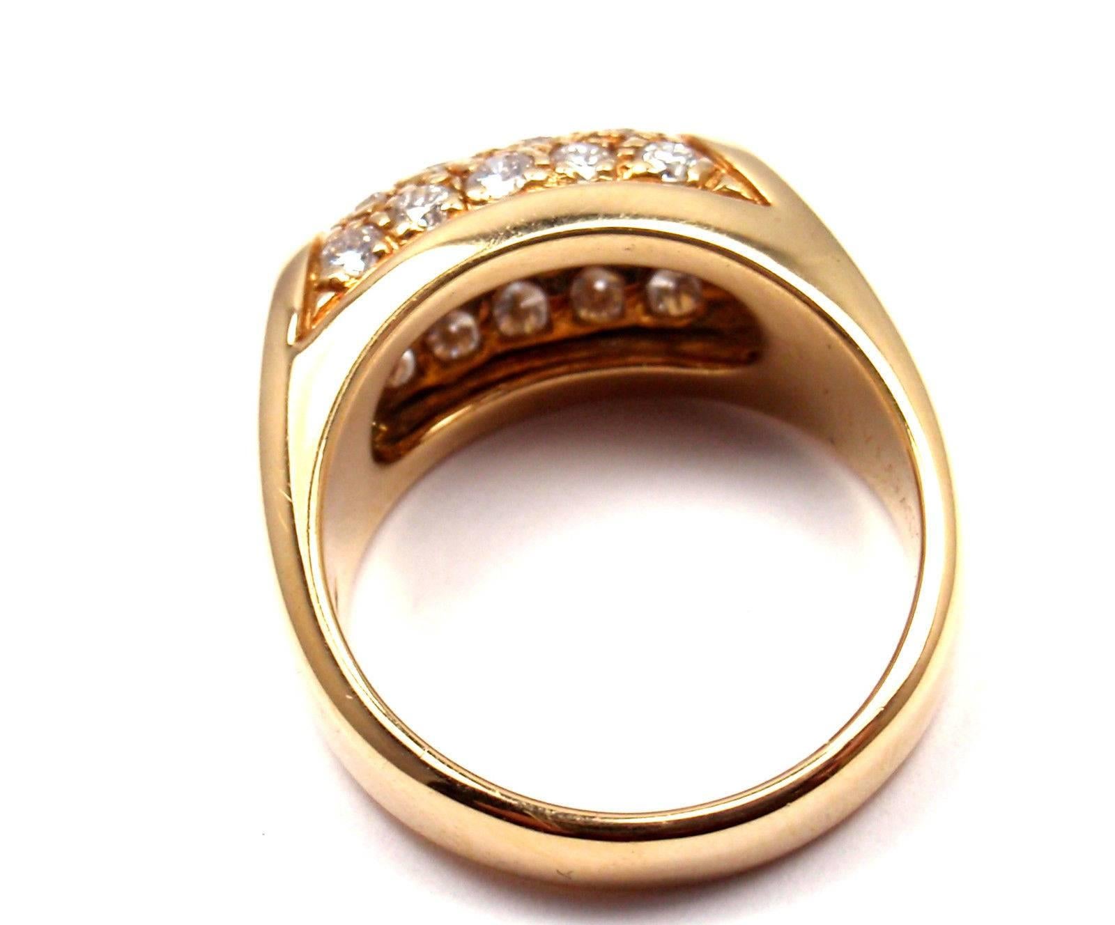 Bulgari Diamond Yellow Gold Band Ring 3