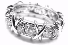 Tiffany & Co. Jean Schlumberger Diamond 16-Stone Platinum Band Ring