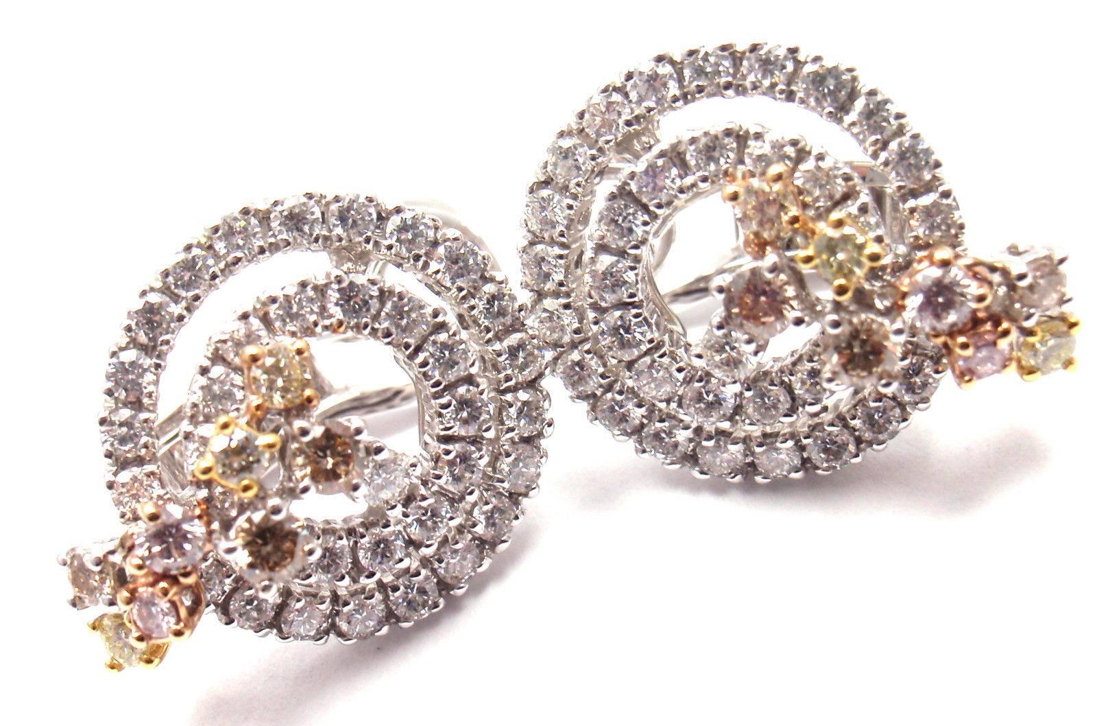 Damiani Sophia Loren Collection Diamond White Gold Earrings 1