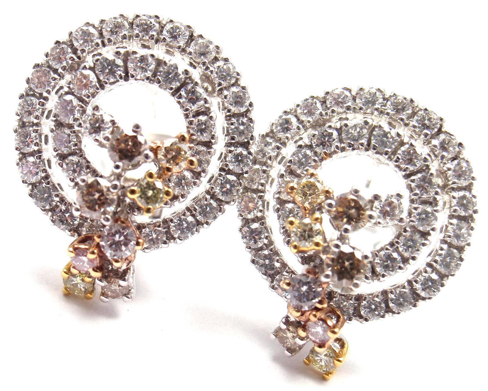 Damiani Sophia Loren Collection Diamond White Gold Earrings 4