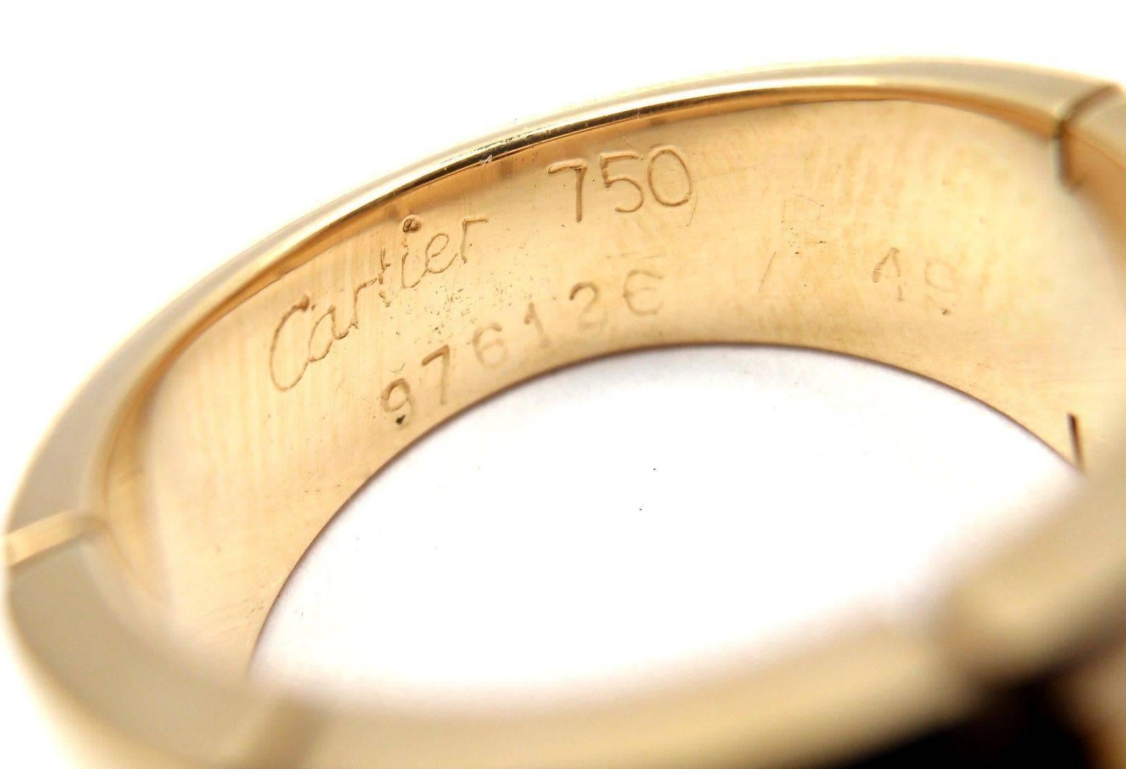 Cartier Sapphire Yellow Gold Band Ring 2