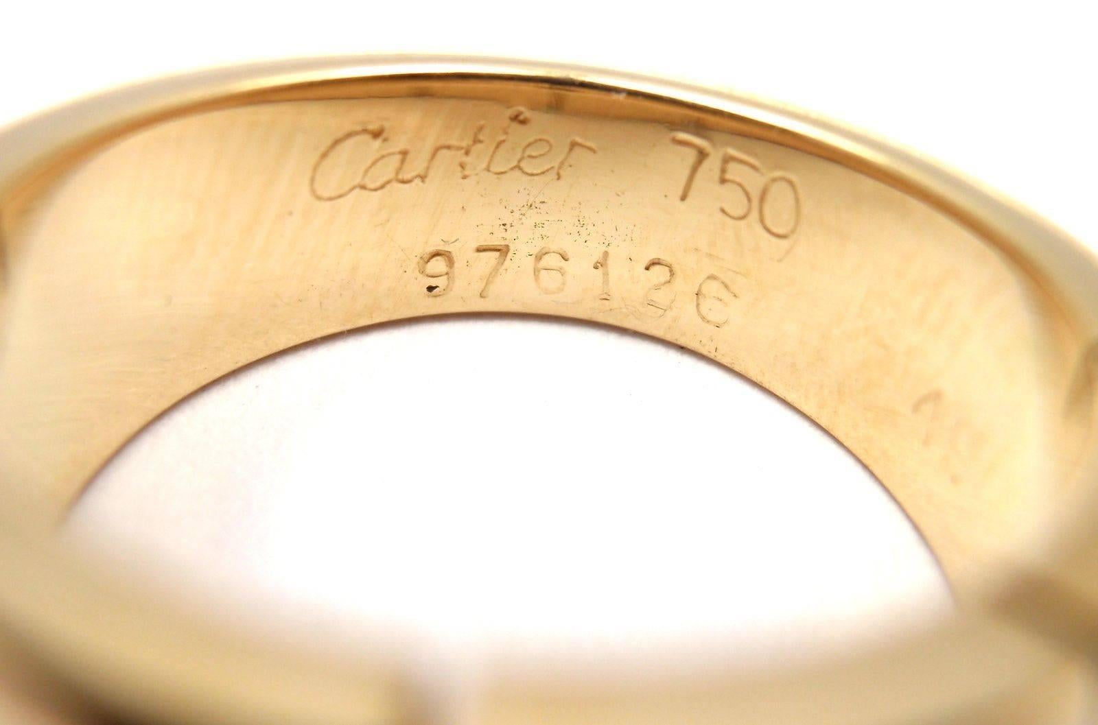 Cartier Sapphire Yellow Gold Band Ring 1