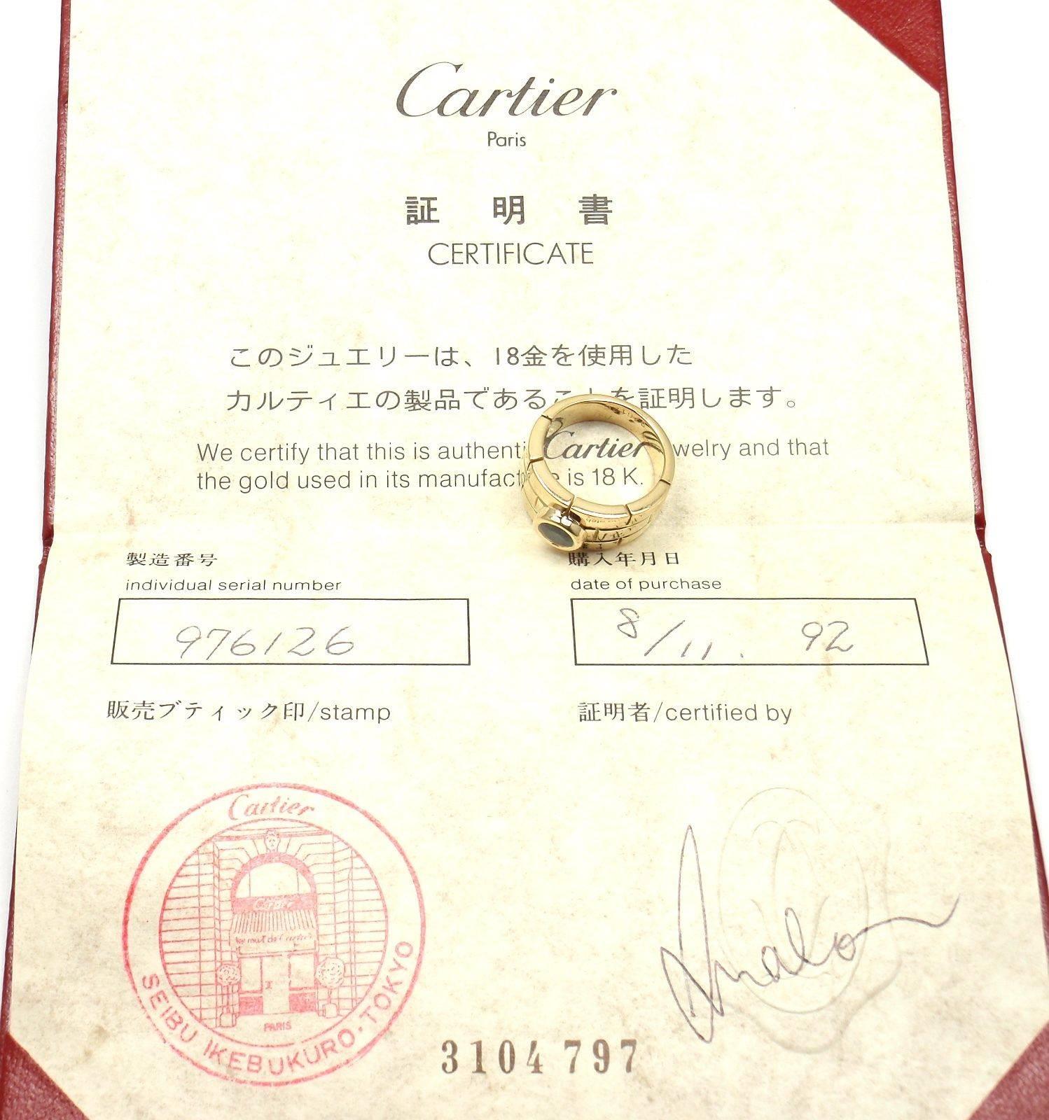 Women's Cartier Sapphire Yellow Gold Band Ring