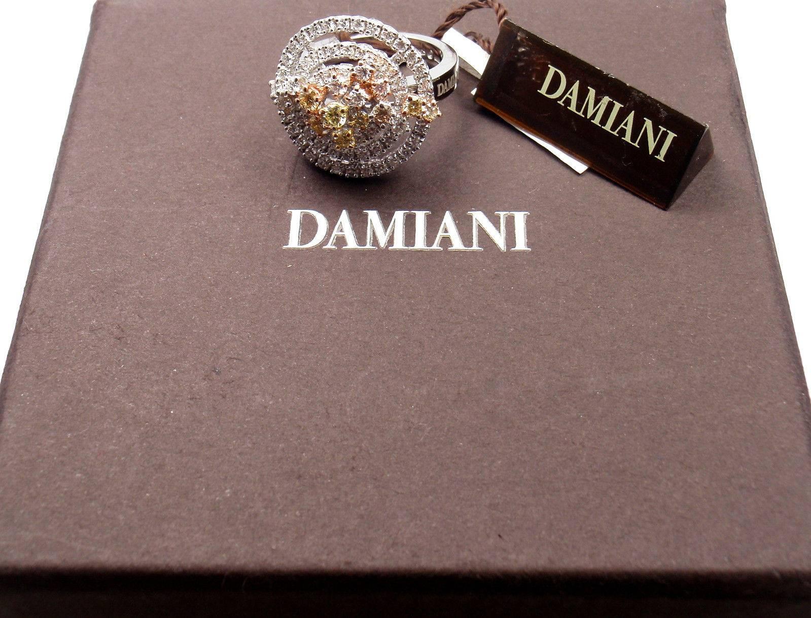 Damiani Sophia Loren Collection Diamond White Gold Ring 1