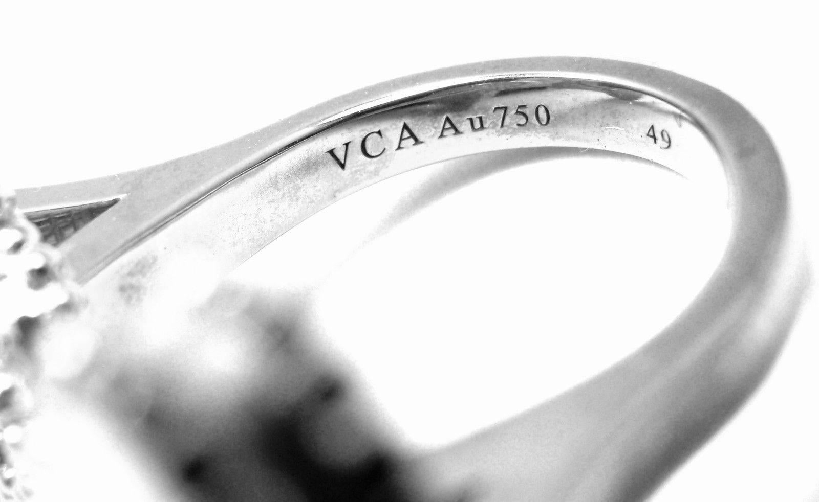 Van Cleef & Arpels Magic Alhambra Between Finger Mother-of-Pearl White Gold Ring 1