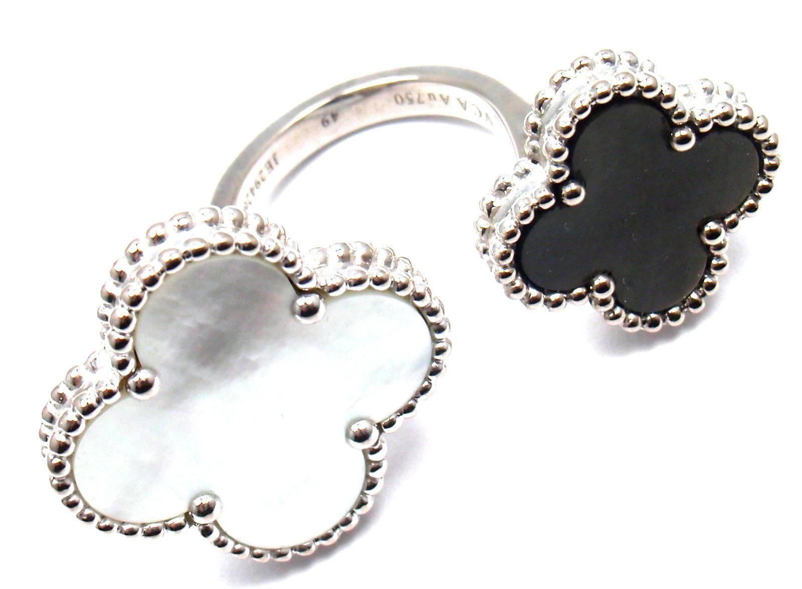 van cleef & arpels magic alhambra between the finger ring
