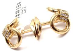 Piaget Diamond Yellow Gold Cufflinks