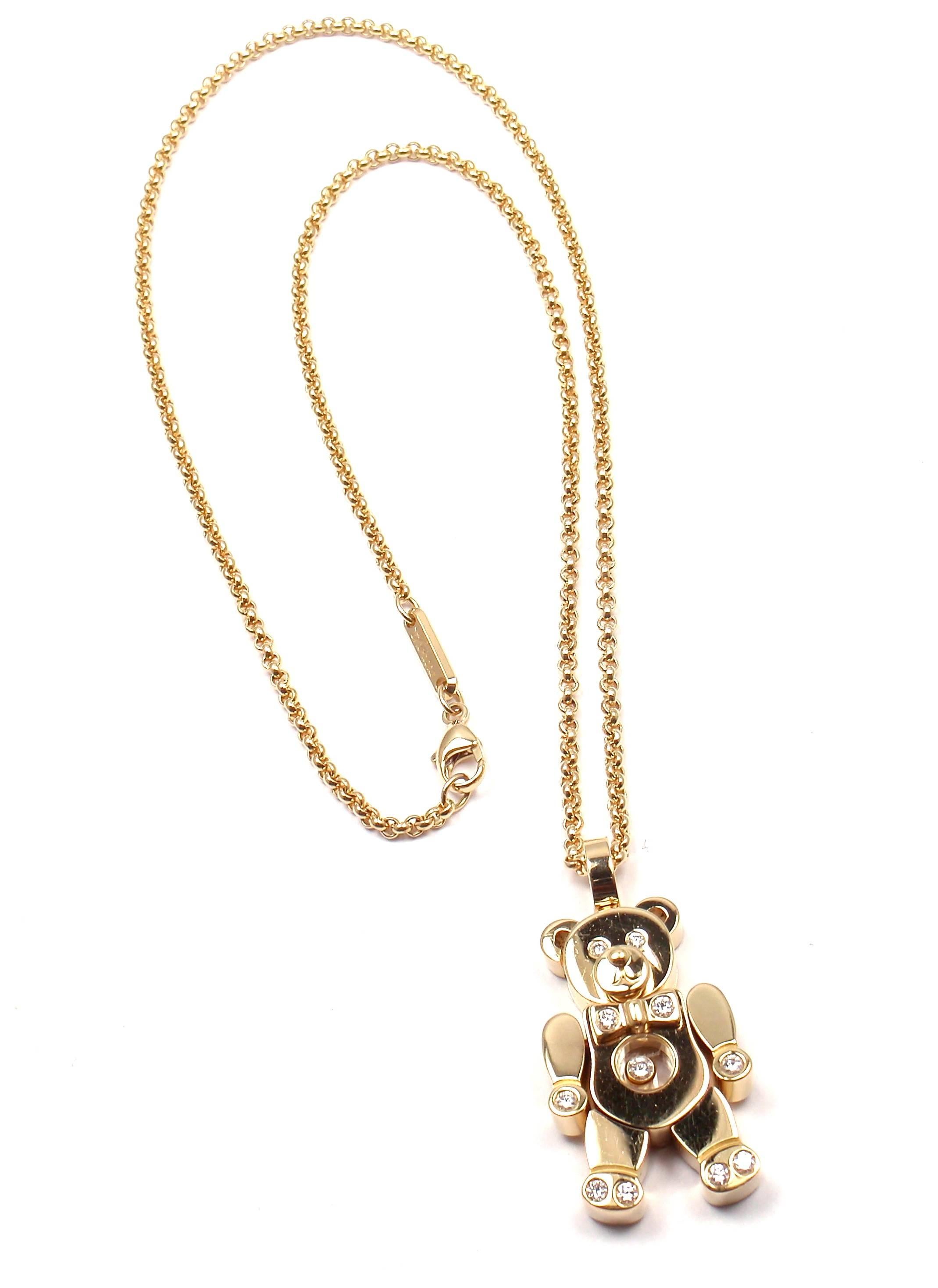 chopard teddy bear pendant