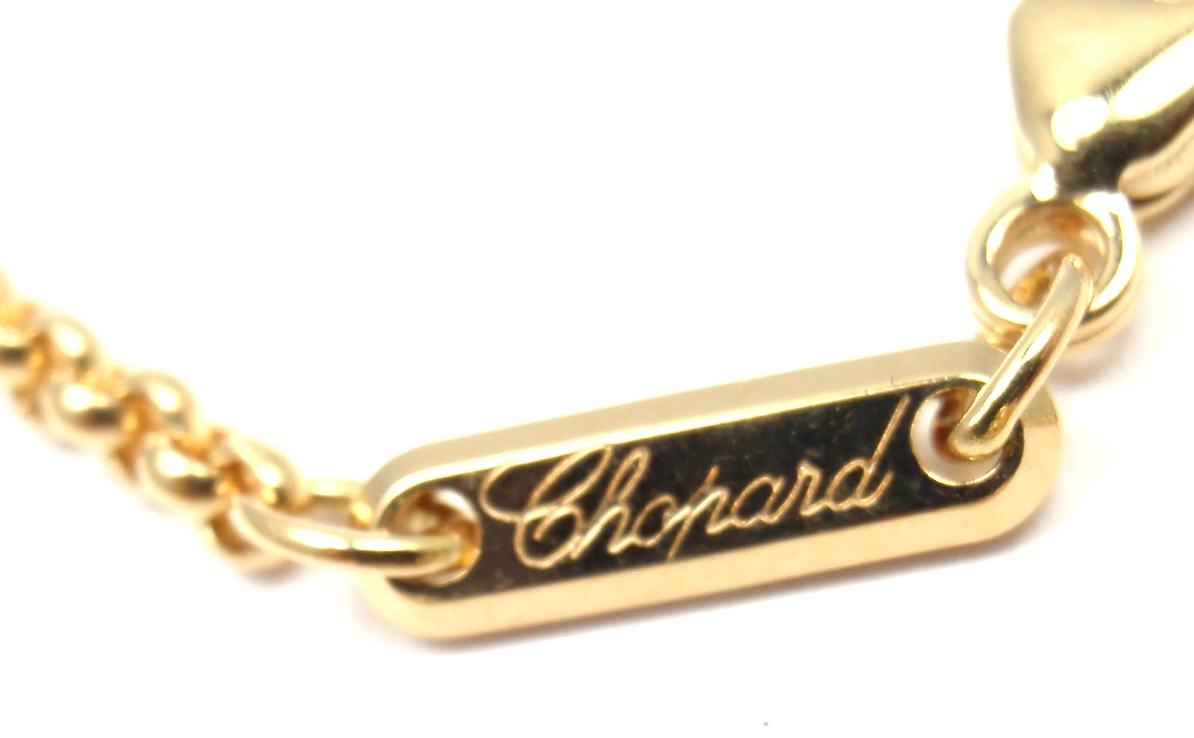Chopard Happy Diamond Teddy Bear Gold Pendant Necklace 1