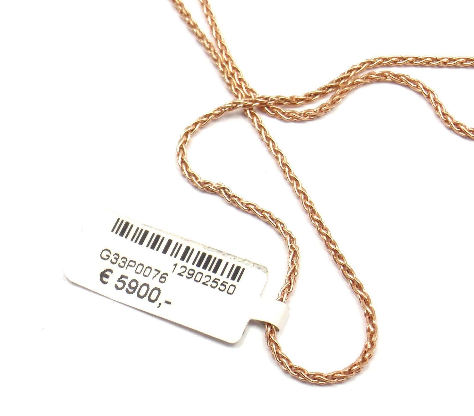 Piaget Possession Diamond Lariat Rose Gold Necklace In New Condition In Holland, PA
