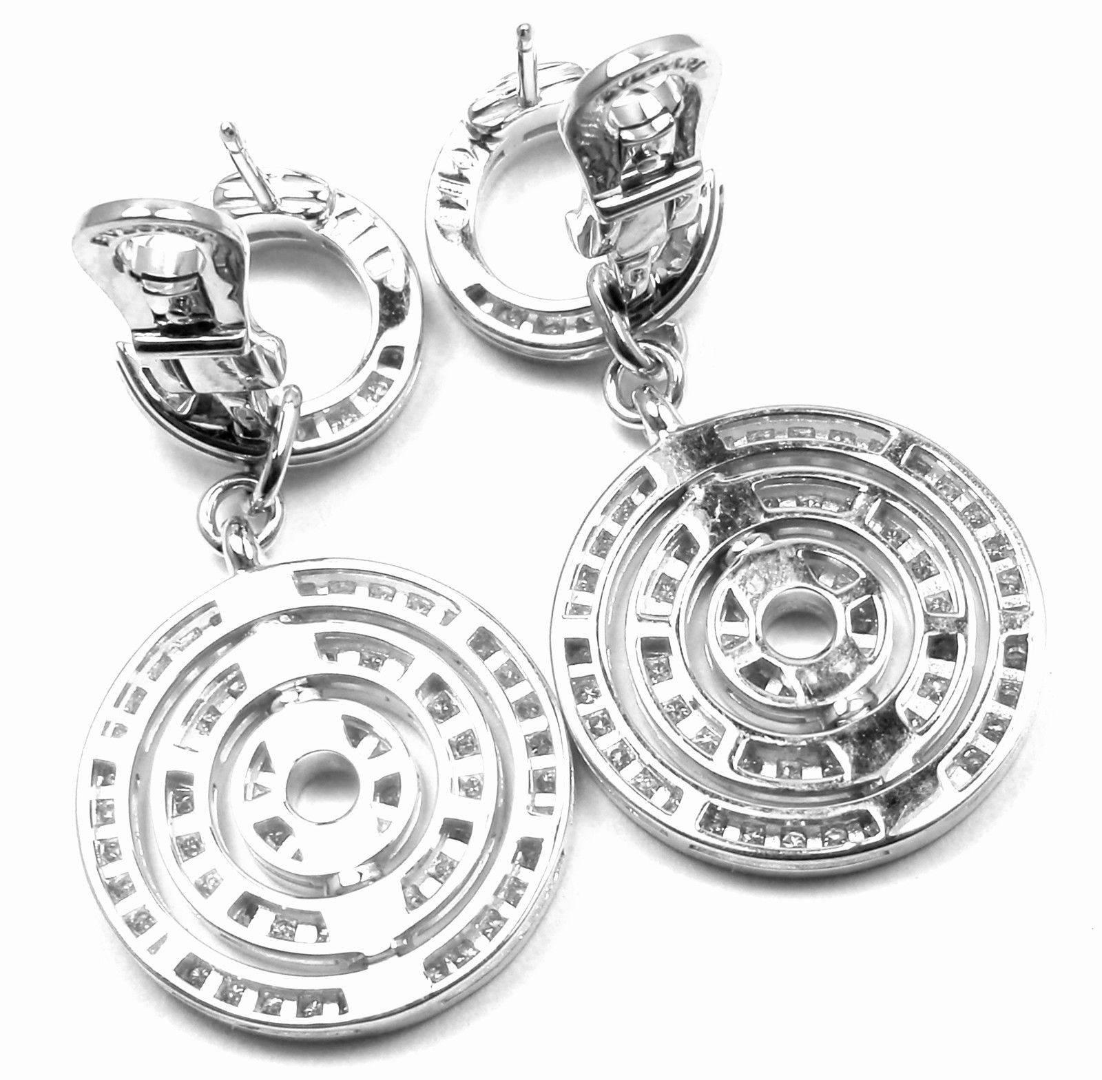 Bulgari Astrale Full Diamond Drop White Gold Earrings 2