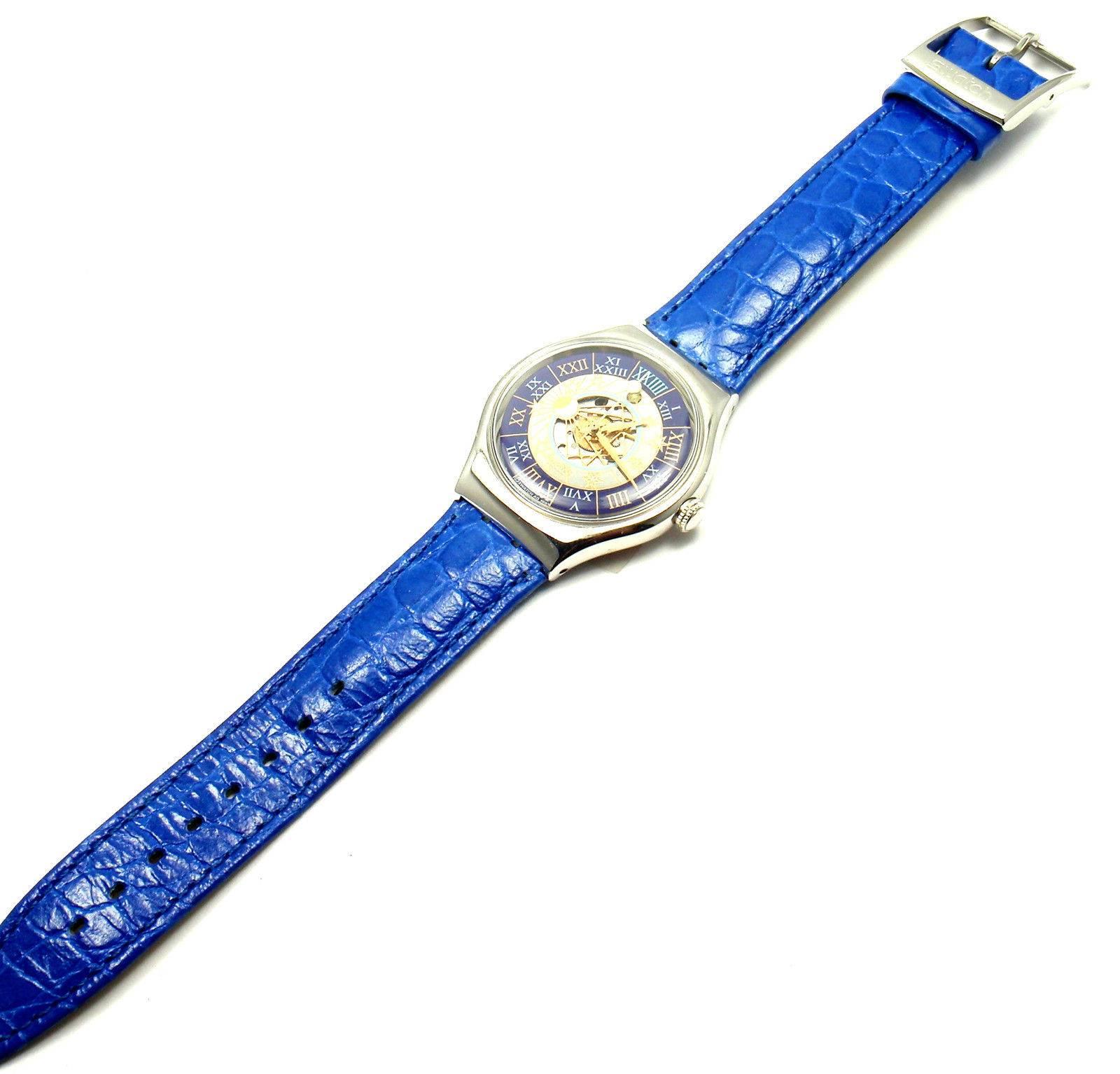 Swatch Platinum Tressor Magique Automatic Limited Edition Wristwatch In New Condition In Holland, PA