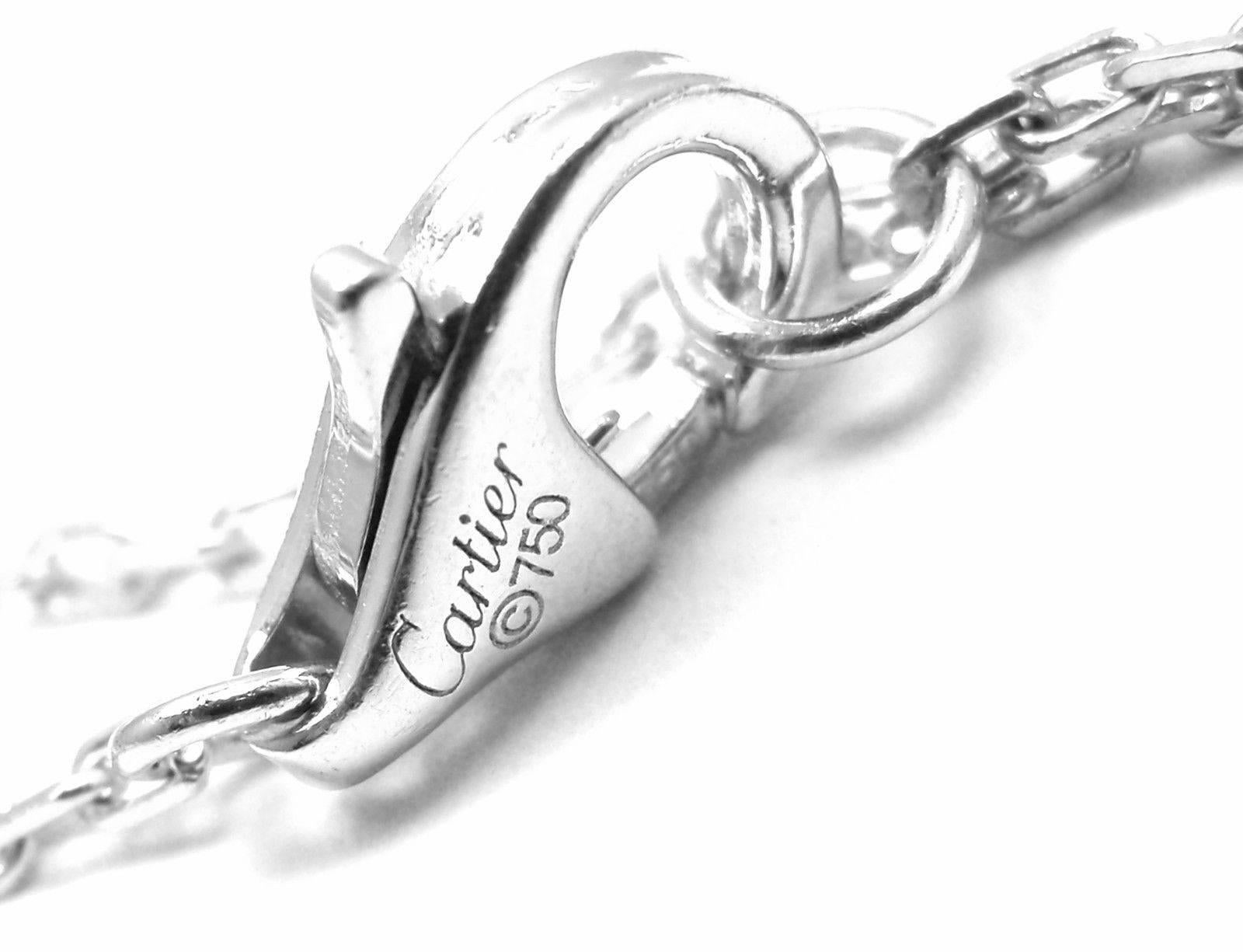 Cartier Diamond White Gold Ladybug Link Bracelet In New Condition In Southampton, PA