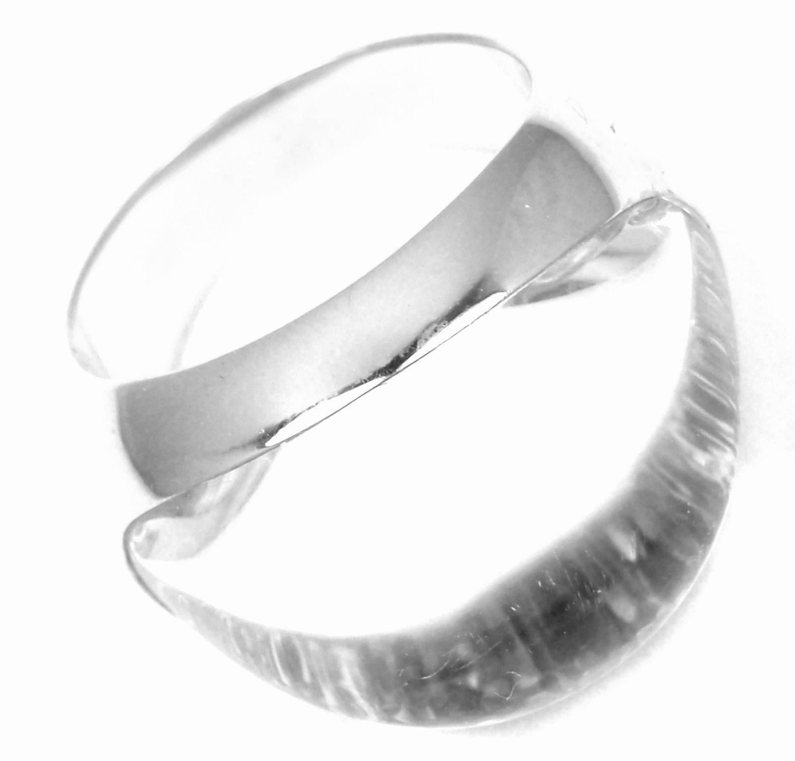 Women's or Men's Cartier Myst de Cartier Diamond Rock Crystal Dome White Gold Ring