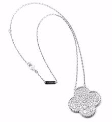 Van Cleef & Arpels Diamond Magic Alhambra White Gold Necklace