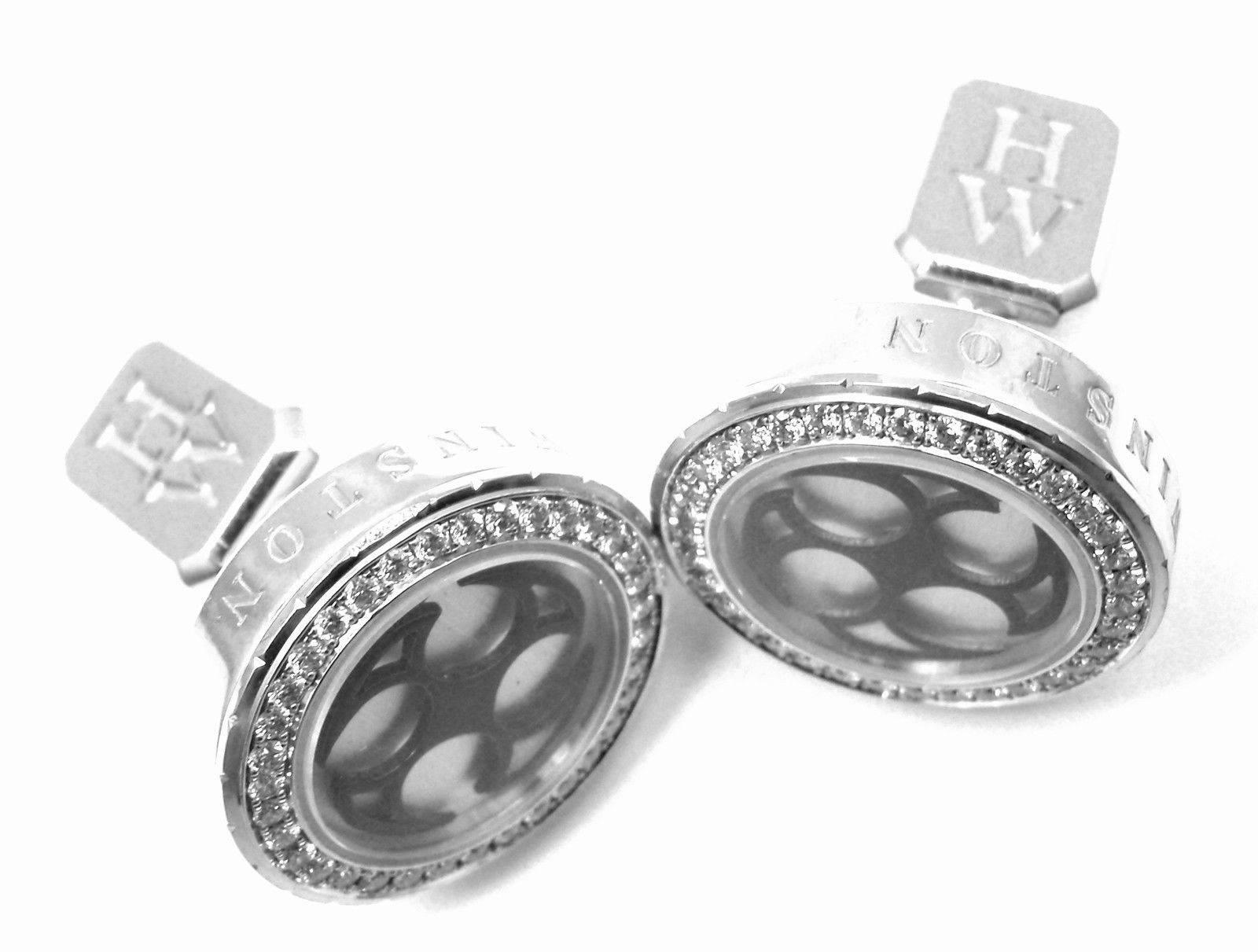 harry winston diamond cufflinks