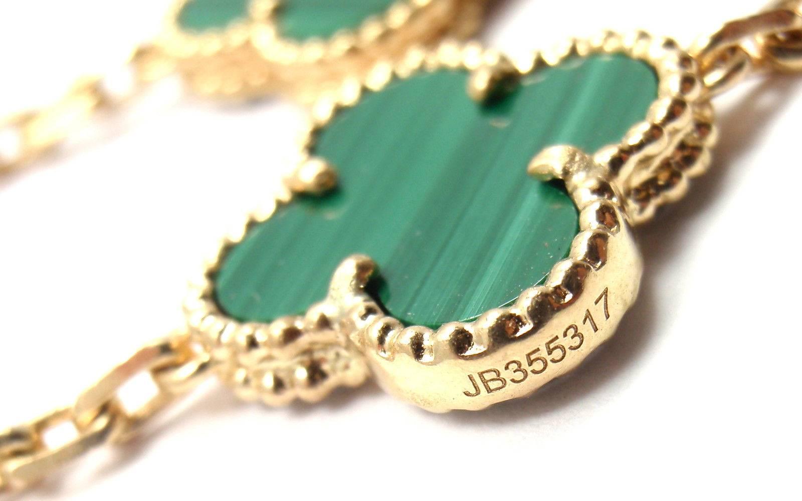 van cleef malachite necklace