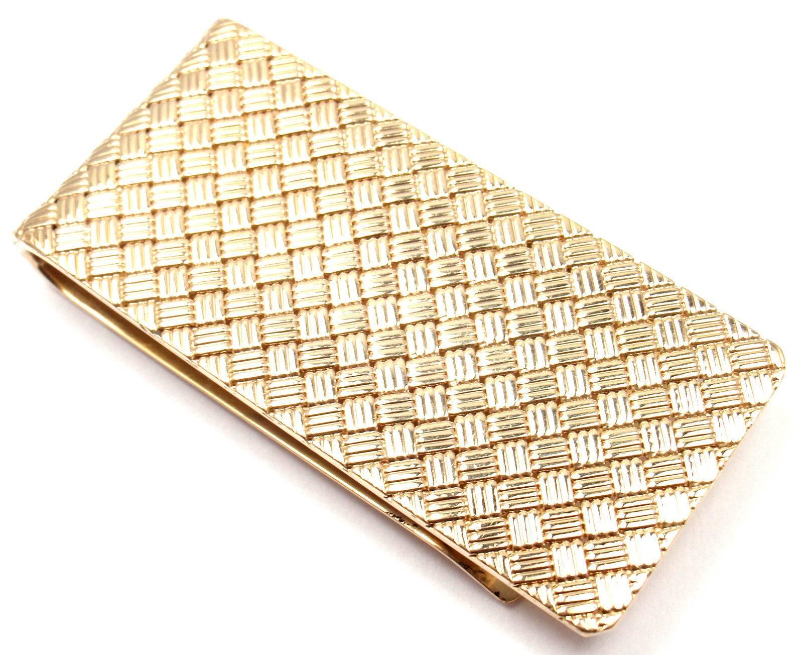 Vintage Tiffany & Co. Yellow Gold Money Clip In New Condition In Holland, PA