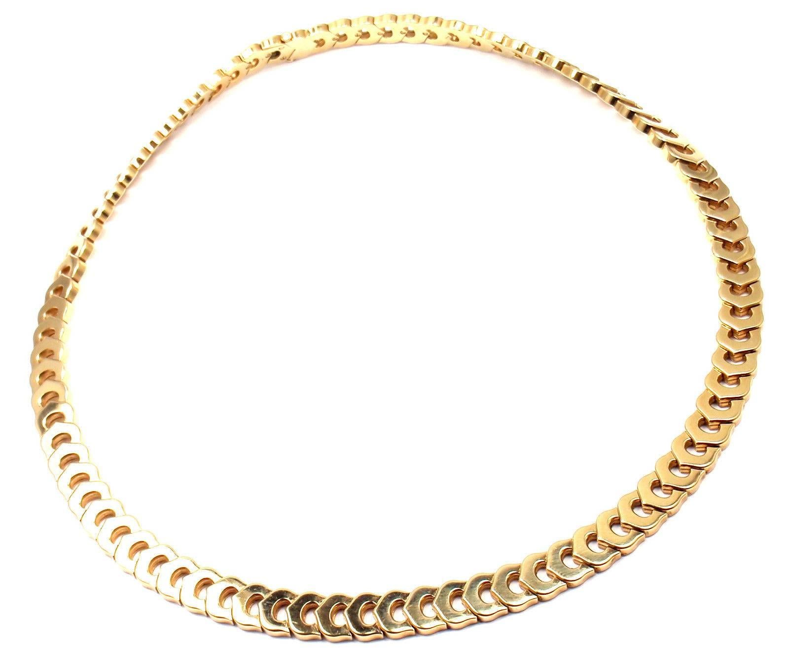 Cartier C De Cartier Link Yellow Gold Necklace 3