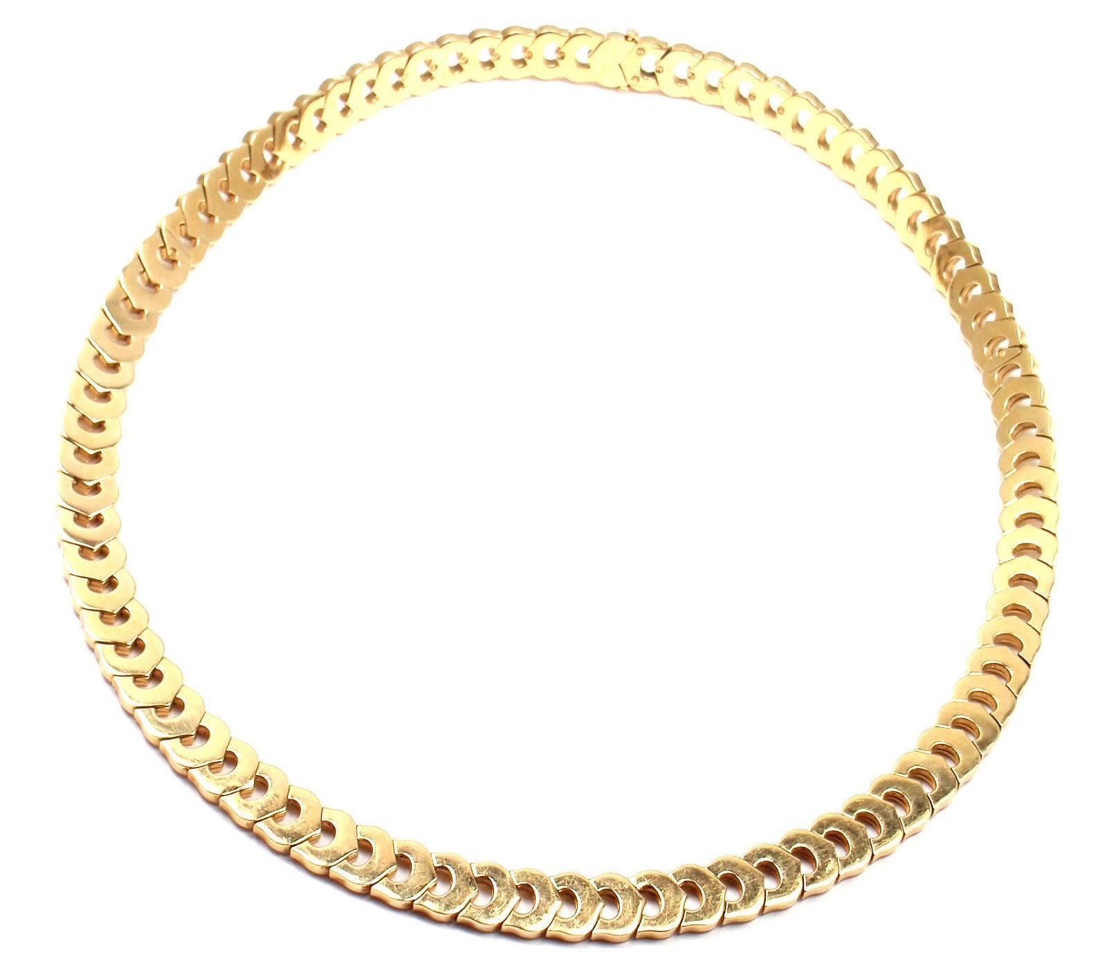 Cartier C De Cartier Link Yellow Gold Necklace 1