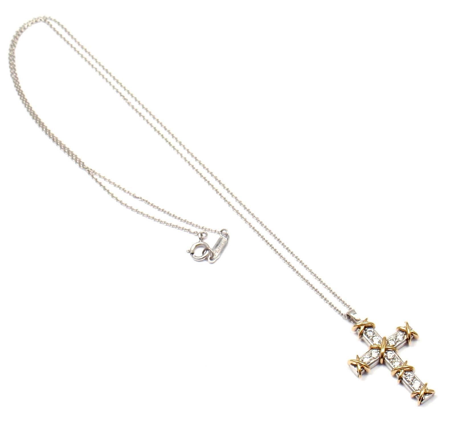 tiffany schlumberger cross necklace