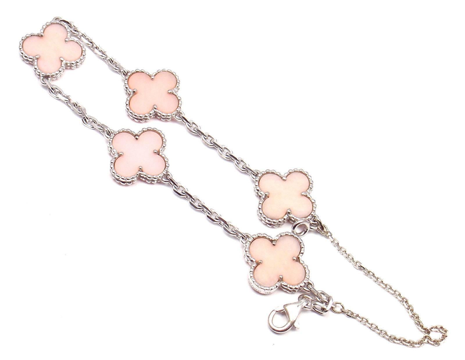 van cleef pink bracelet