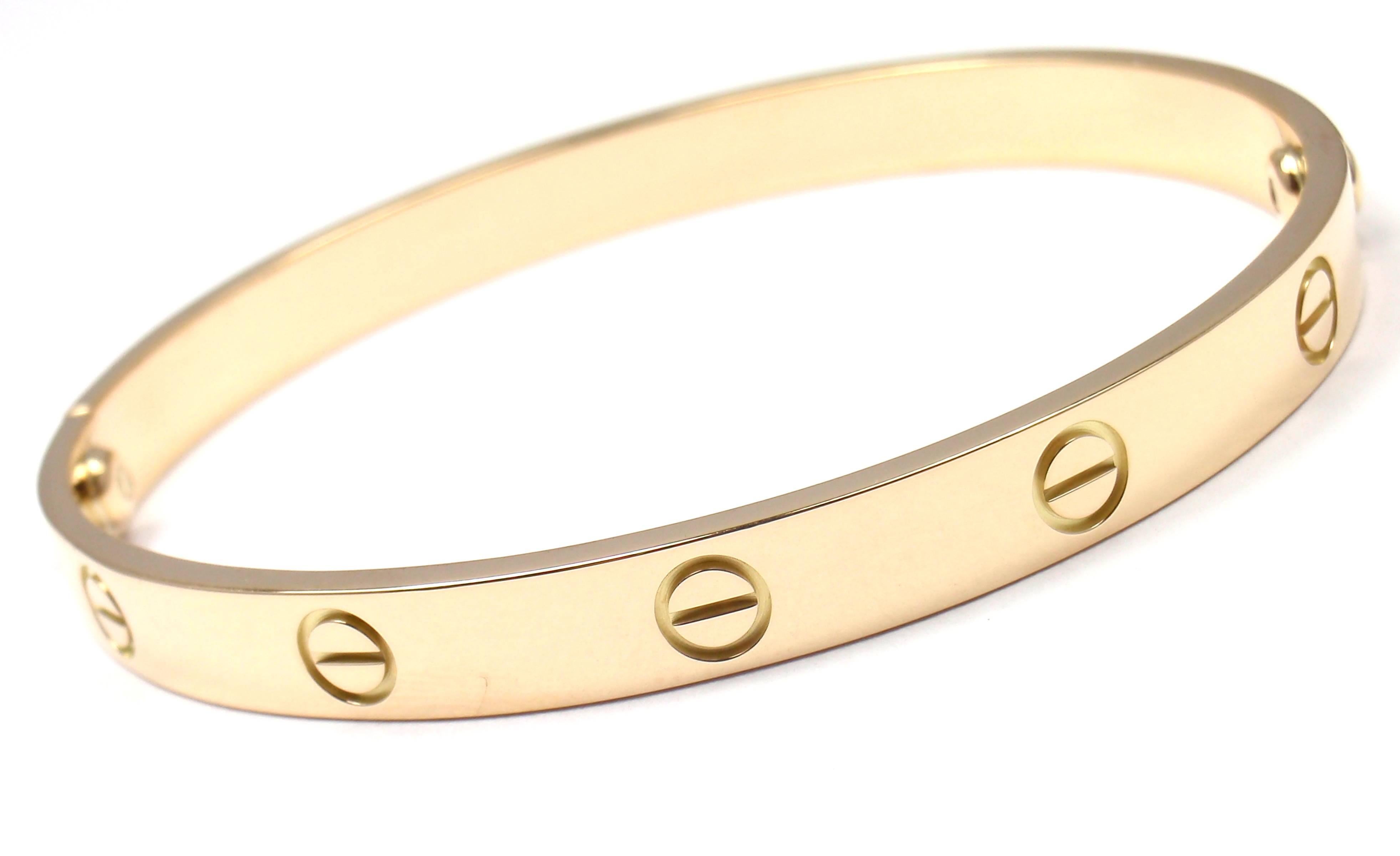 cartier love bracelet weight