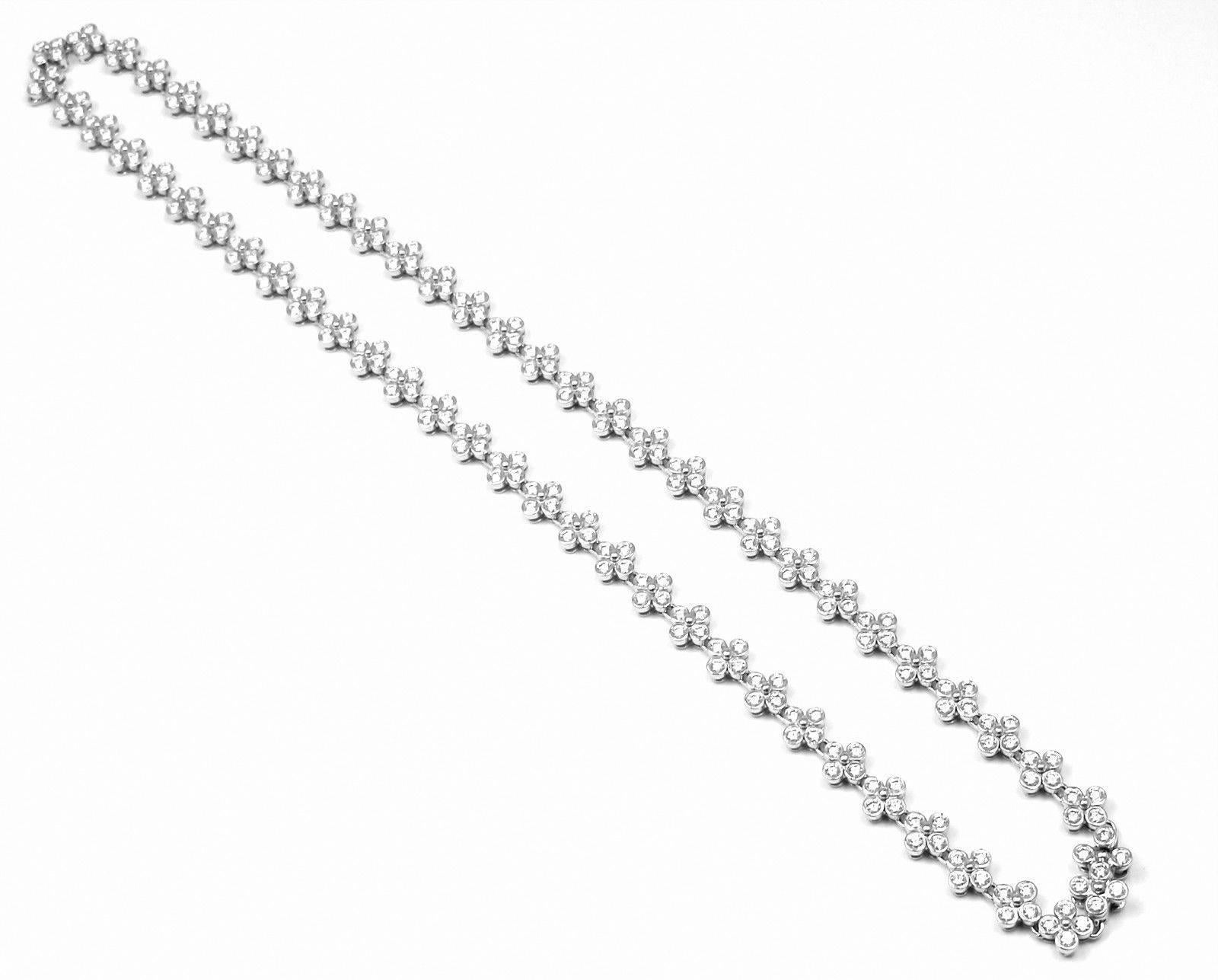 Tiffany & Co. Lace Diamond Flower Platinum Necklace 2