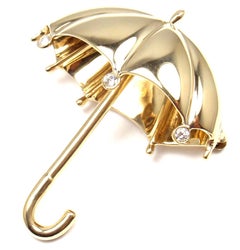 Tiffany & Co. Diamond Umbrella Yellow Brooch Pin