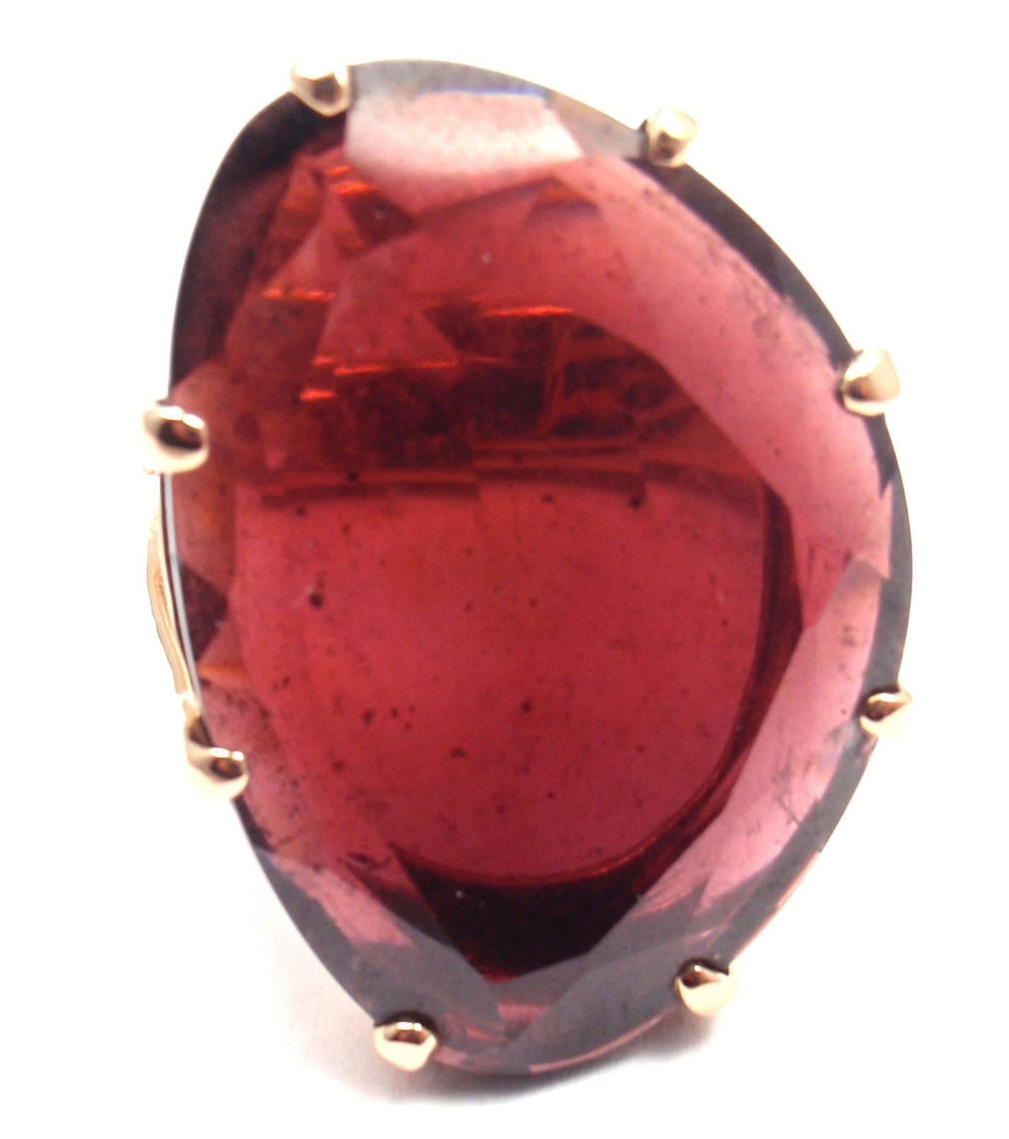 Annoushka Large Garnet Rose Gold Ring In New Condition In Holland, PA