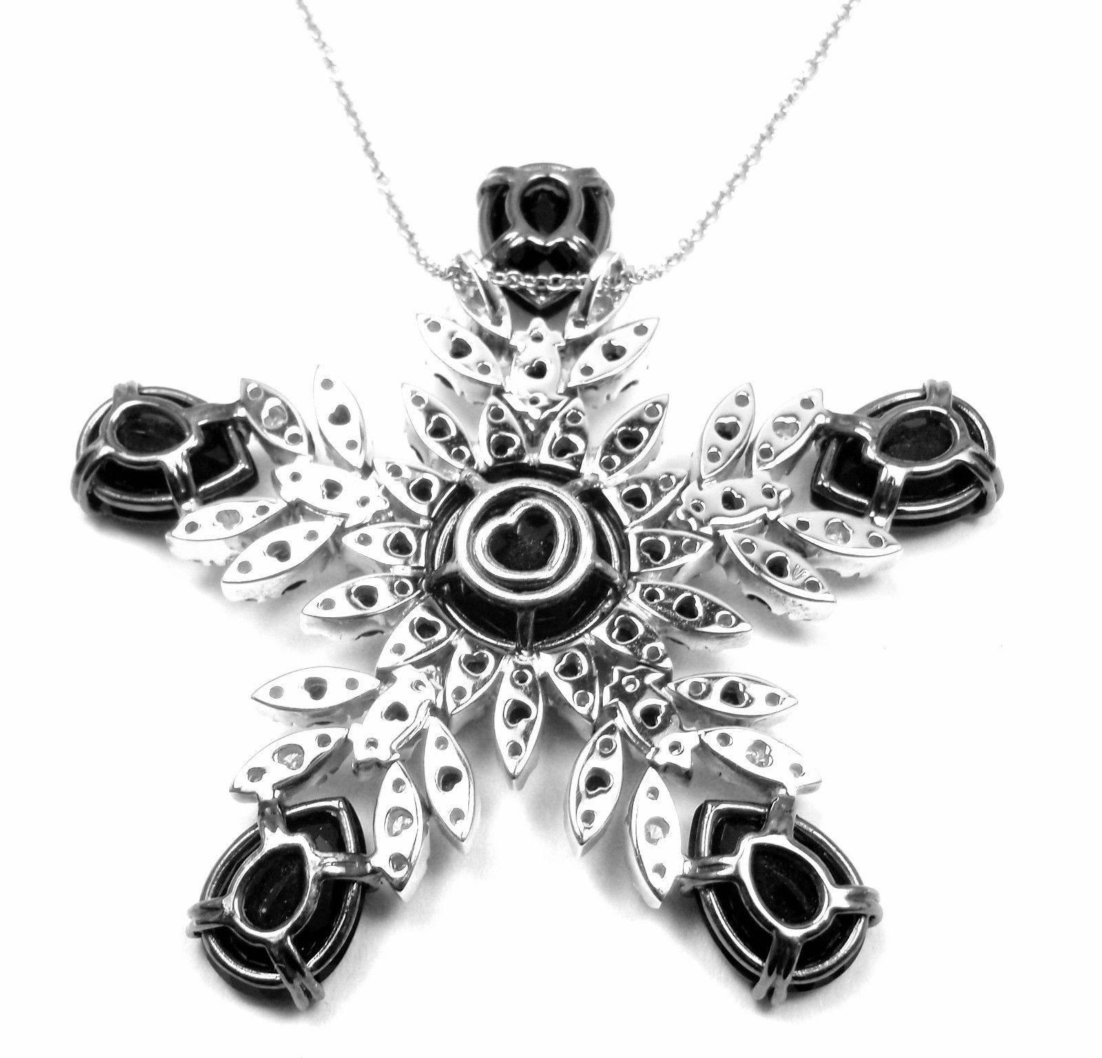 Pasquale Bruni 70Queen Diamond Black Agate White Gold Pendant Necklace 3