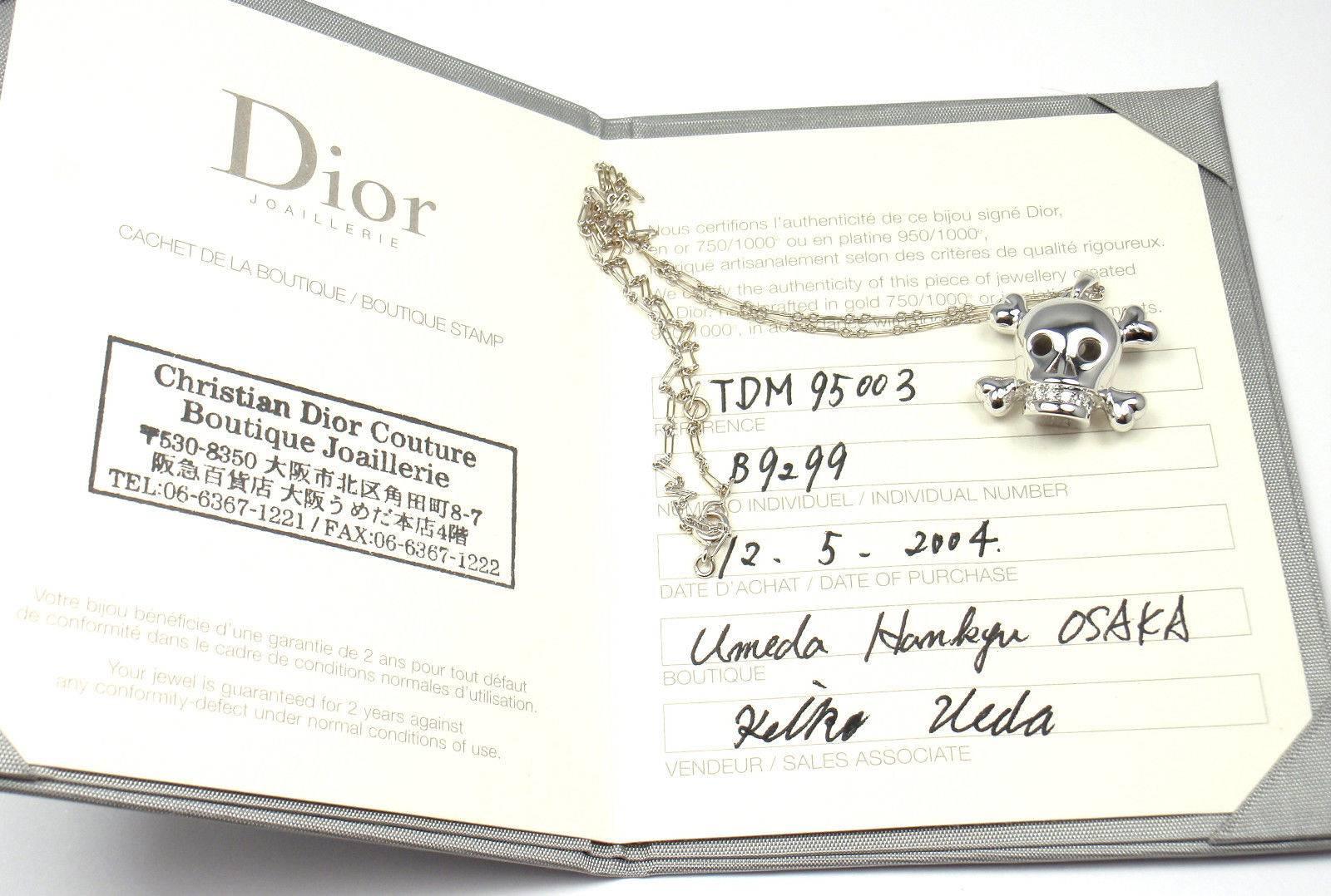 dior skull necklace price