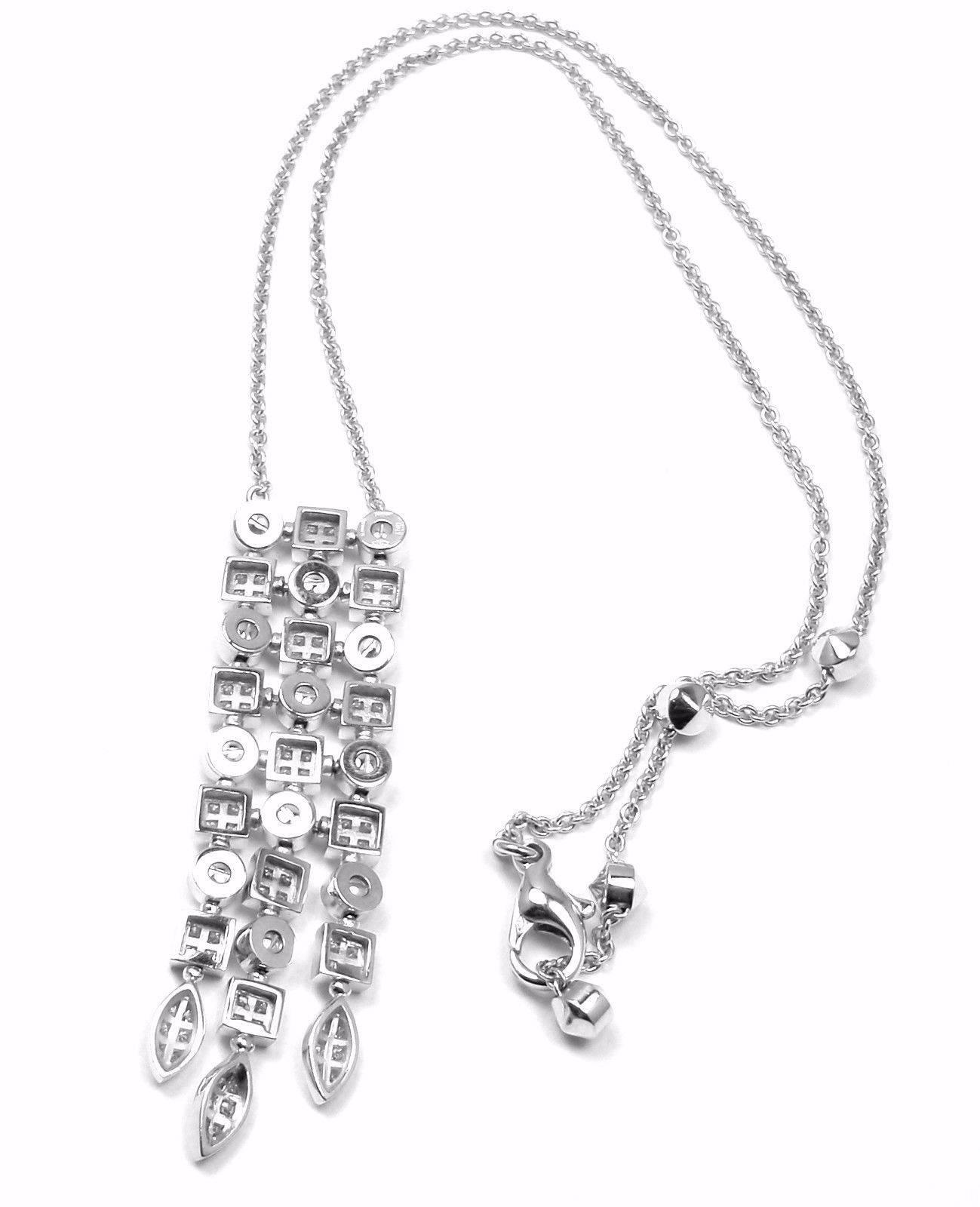 Bulgari Lucea Diamond White Gold Pendant Necklace 4