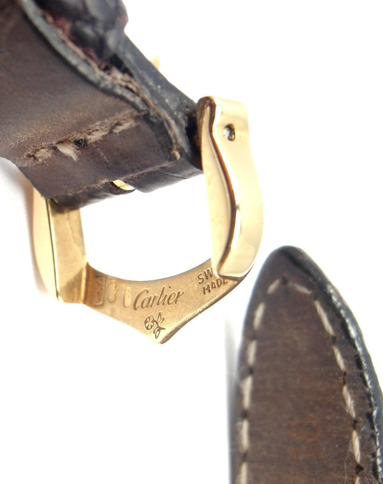Cartier Ladies Yellow Gold Diamond Diabolo Quartz Wristwatch 4