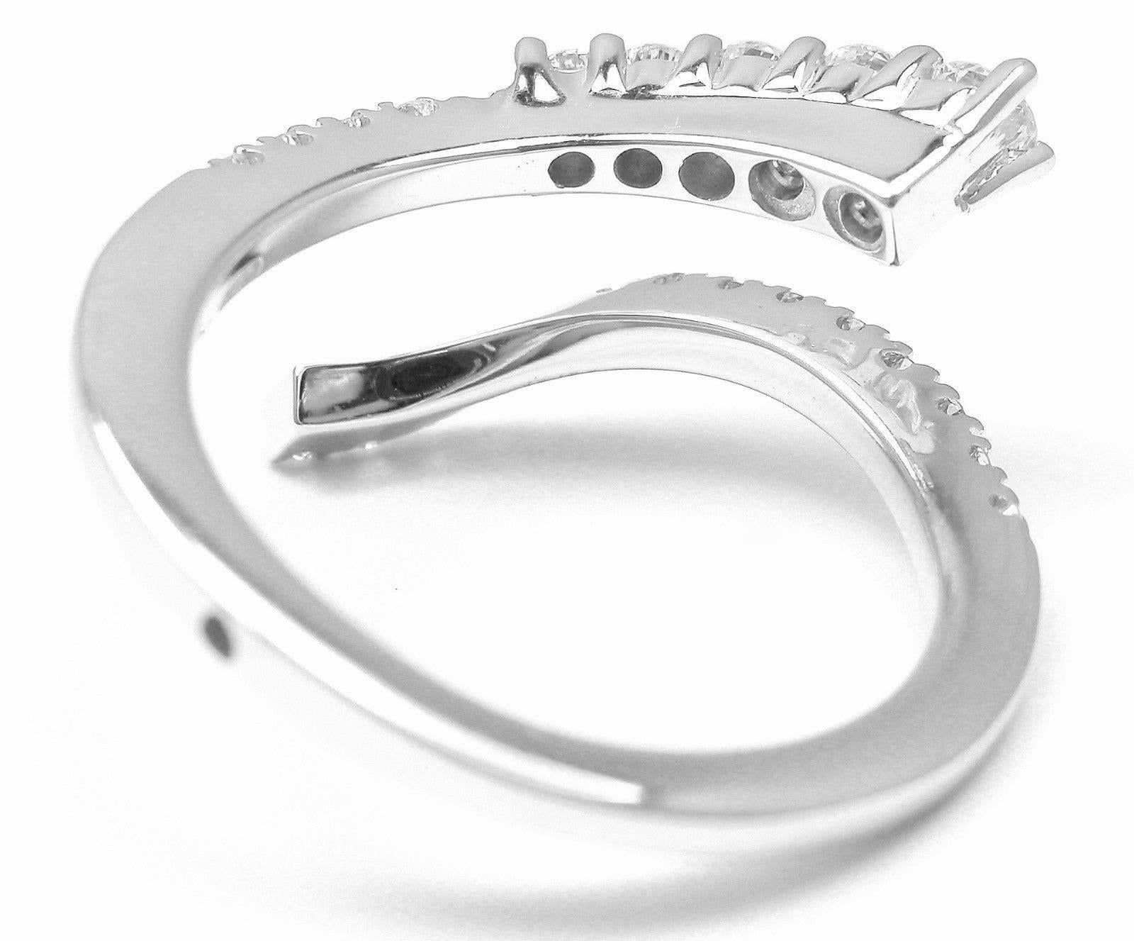 Damiani Eden Diamond White Gold Band Ring For Sale 1