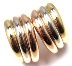 Cartier: Dreifarbige Trinity-Ohrringe aus Gold, große Größe