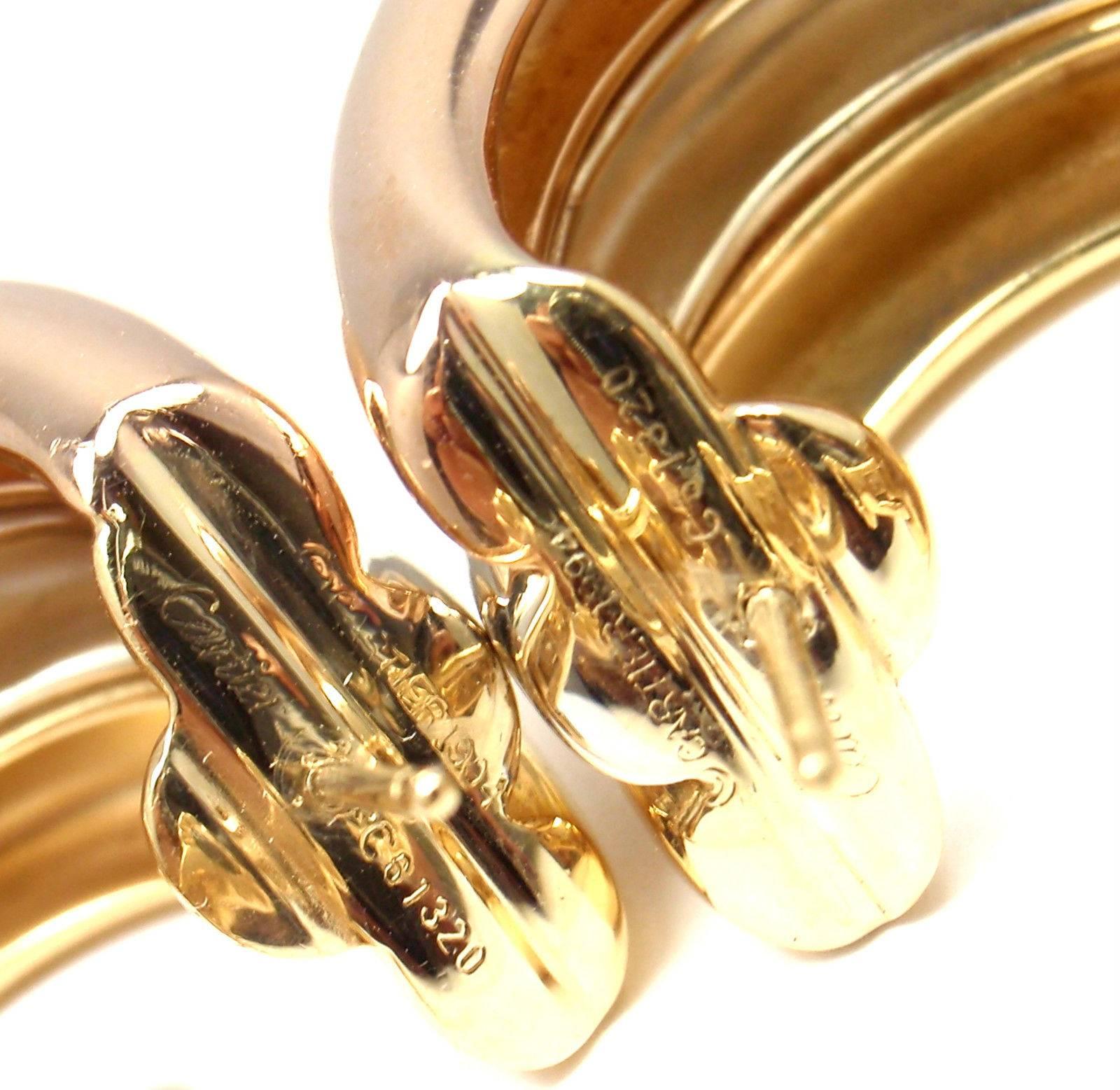 tri color gold hoop earrings