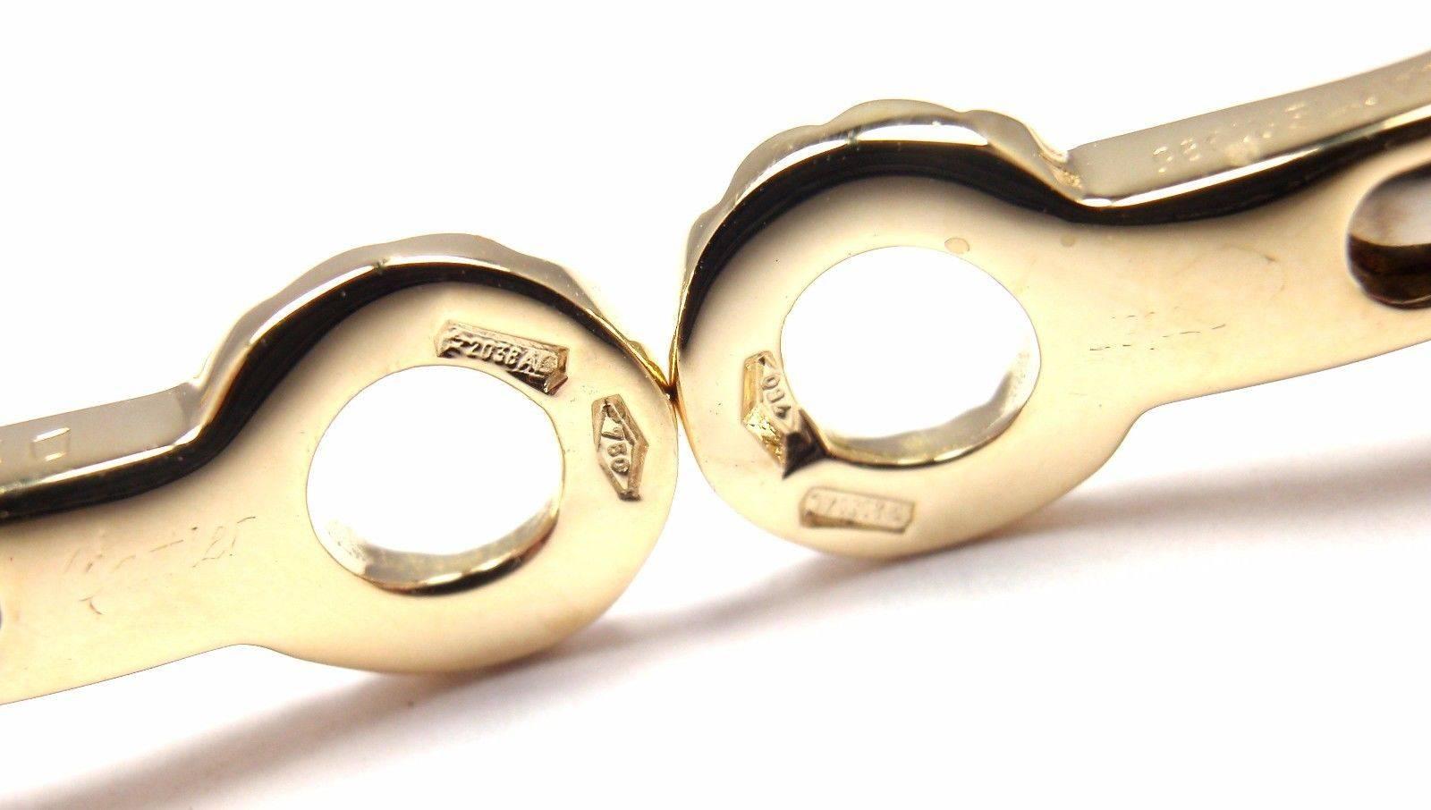 Cartier Trinity Diamond Hoop Tri-Color Gold Earrings 2