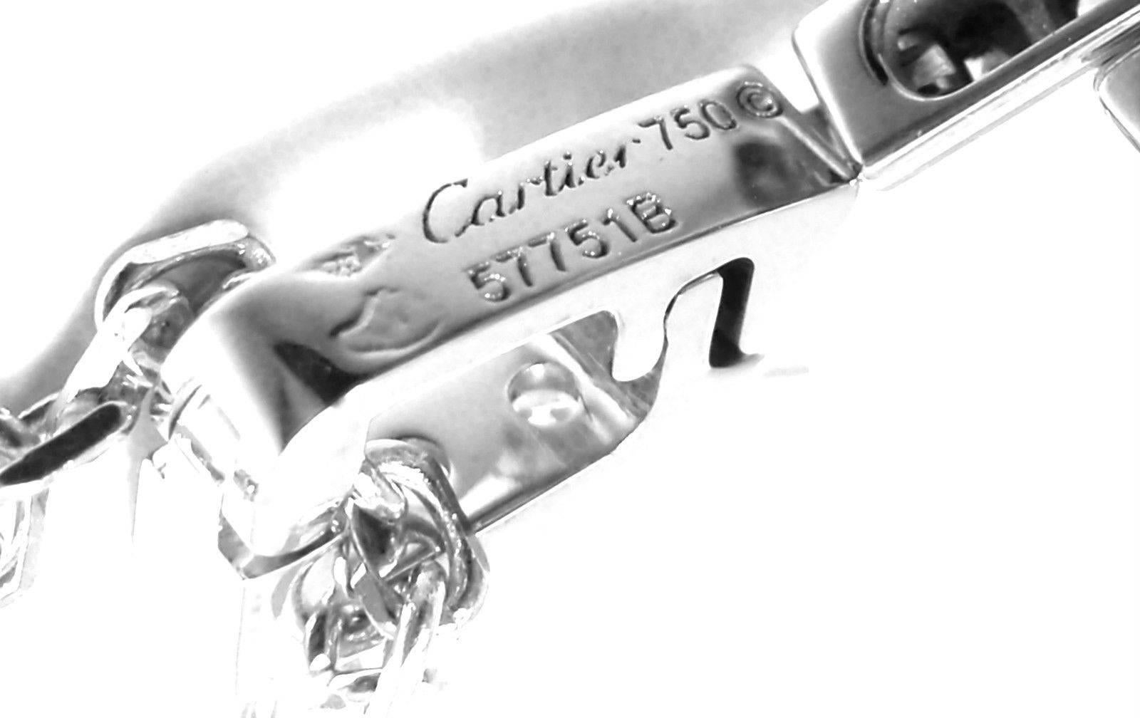 Cartier Himalia Pave Set Diamond White Gold Large Pendant Necklace In New Condition In Southampton, PA