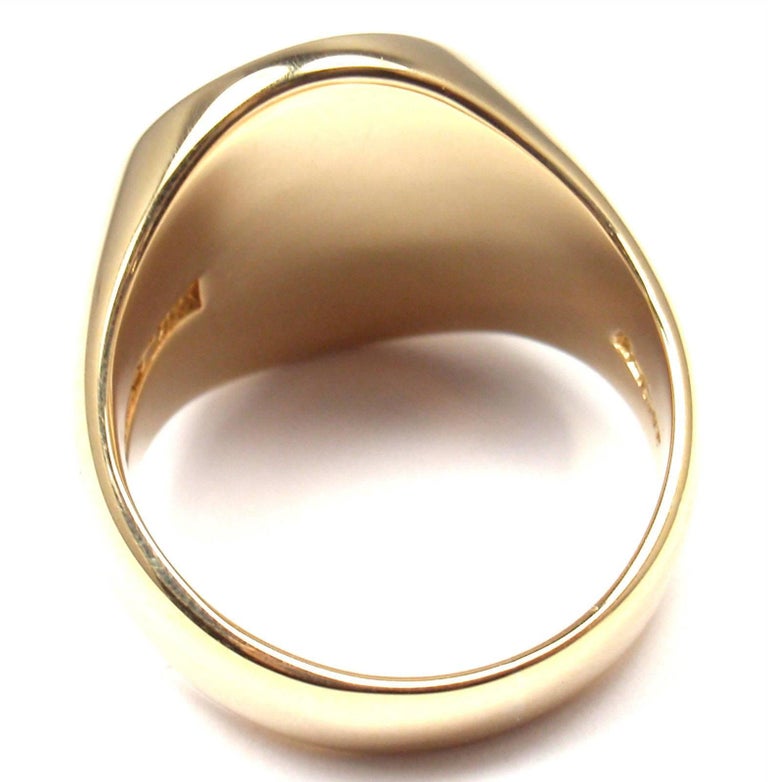 Vintage Cartier Oval Shape Yellow Gold Ring at 1stDibs cartier