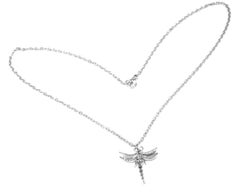 Tiffany & Co. Dragonfly Diamond Platinum Pendant Necklace